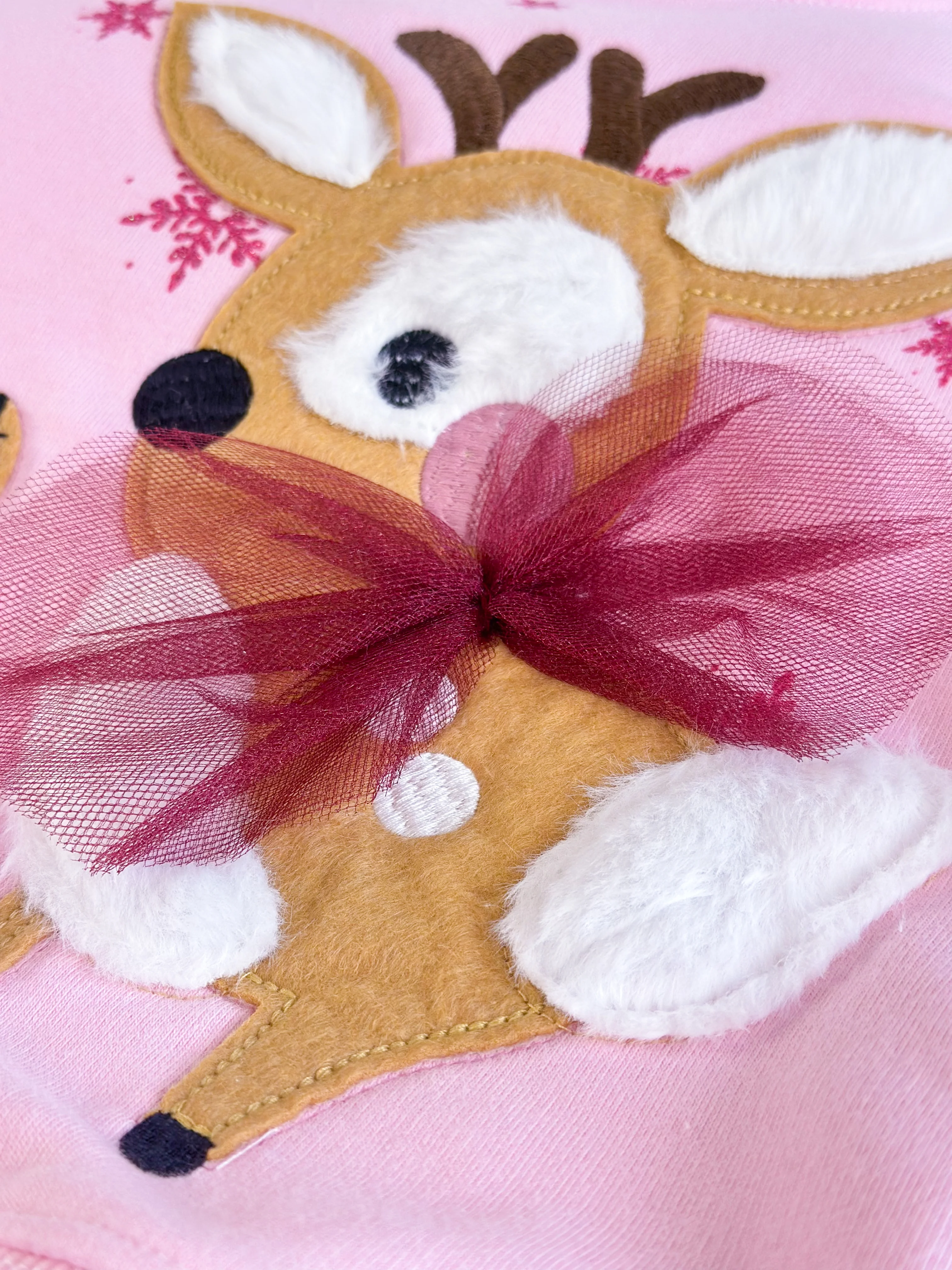 Yeni Yıl Temalı 3 Boyutlu Sweatshirt ve Tayt Takım