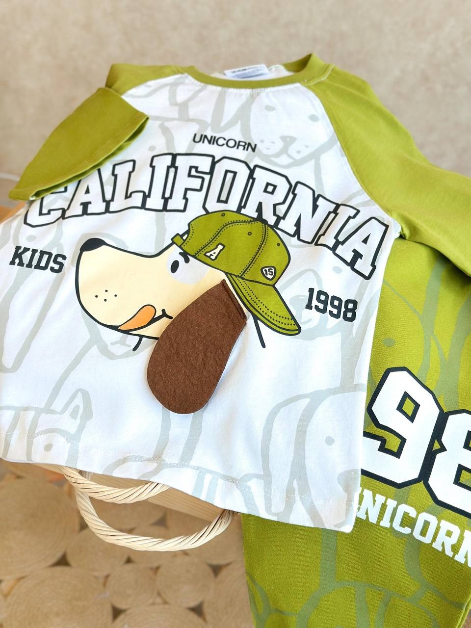 CALIFORNIA KIDS 3 Boyutlu T-Shirt ve Eşofman Altı Takım