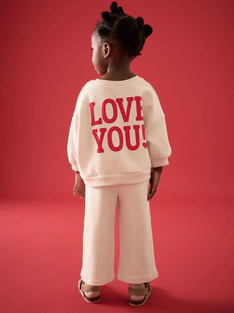 LOVE Baskılı Kız Çocuk Takım
