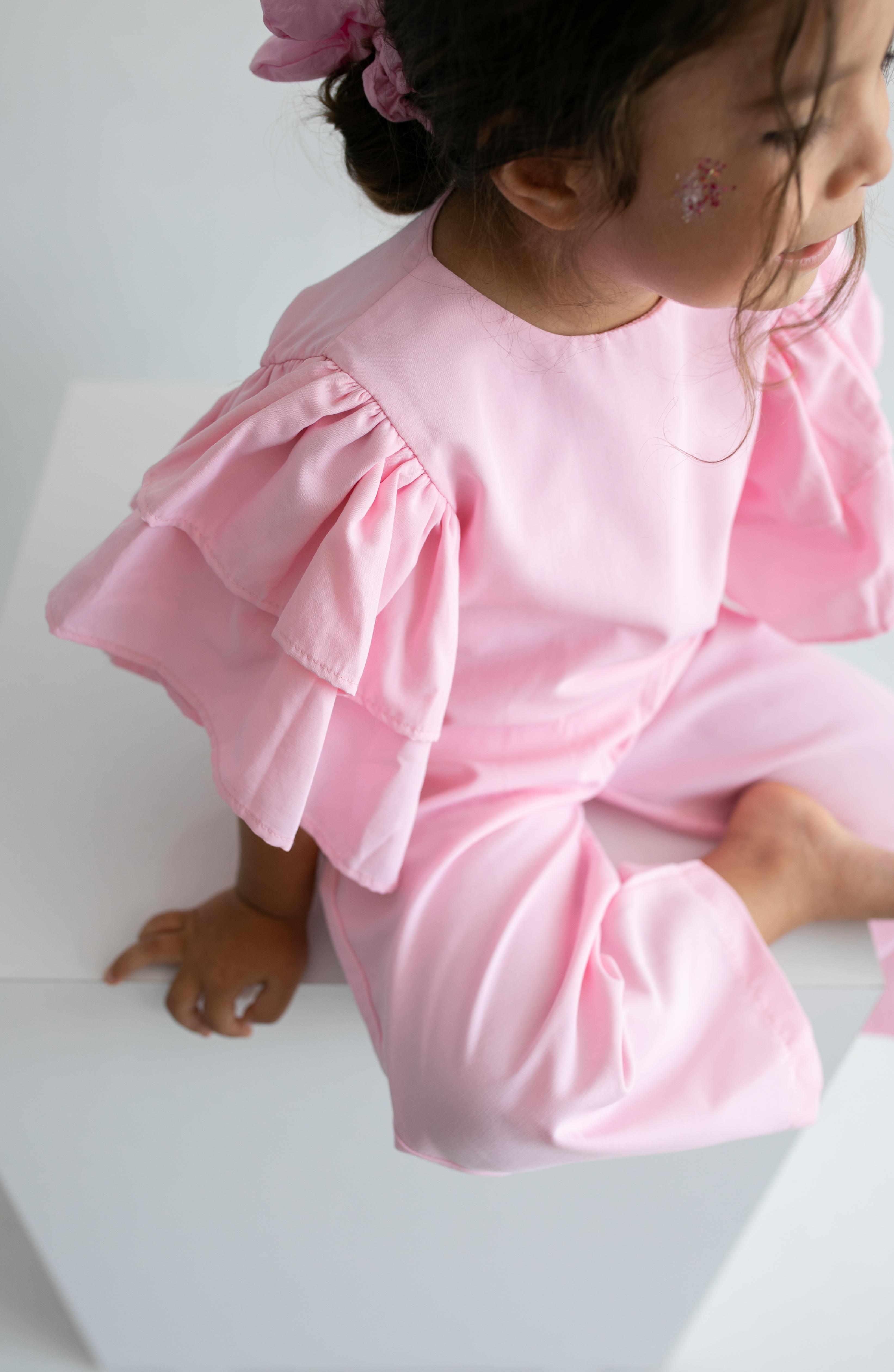 GÜLCE Kız Çocuk Takım-Pembe