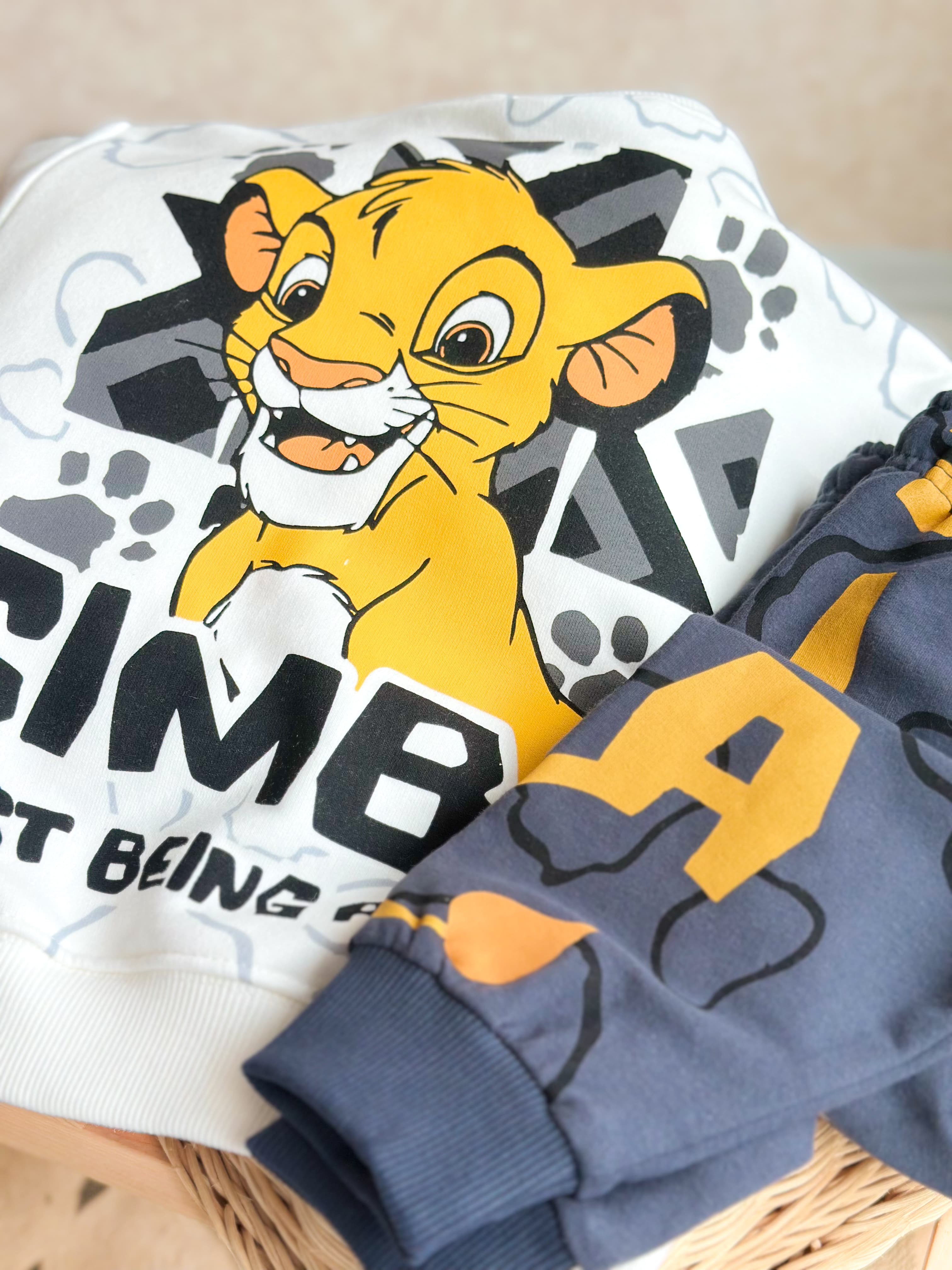 LION KING Baskılı Sweatshirt ve Eşofman Takım
