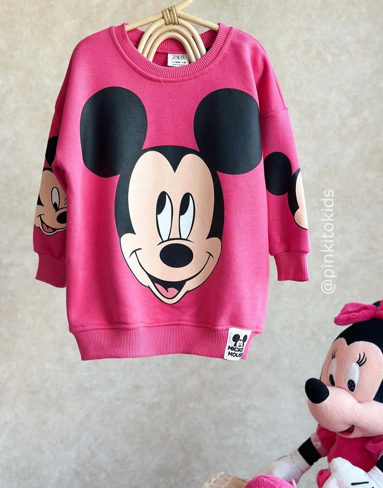 Mickey Sweat Elbise-3 İplik