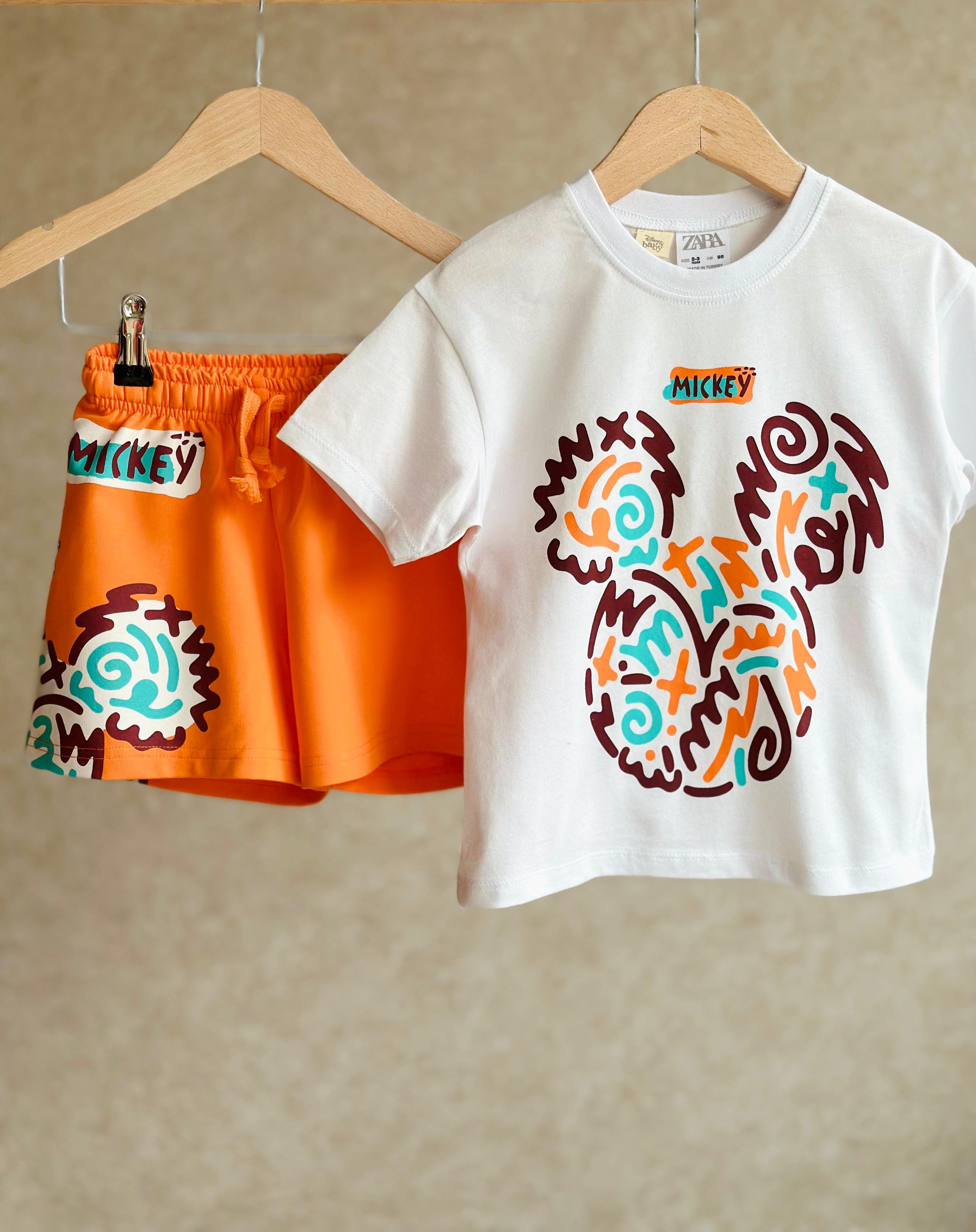 MINNIE MOUSE ORANGE Şort Takım