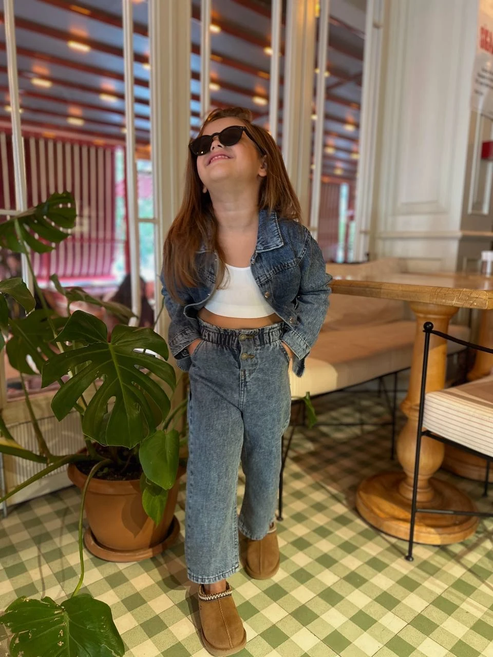 Denim Ceket ve Pantolon Takım