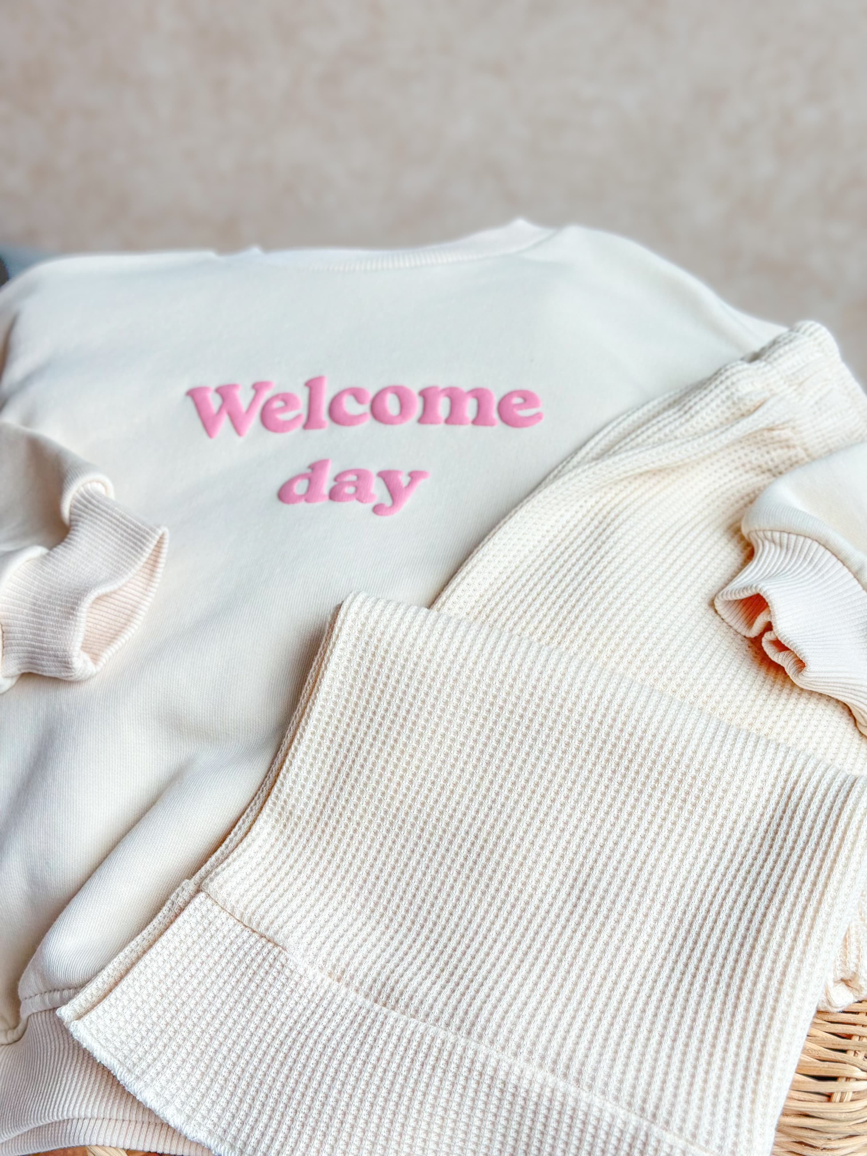 Wellcome Day Kız Çocuk Sweatshirt ve Pantolon Takım