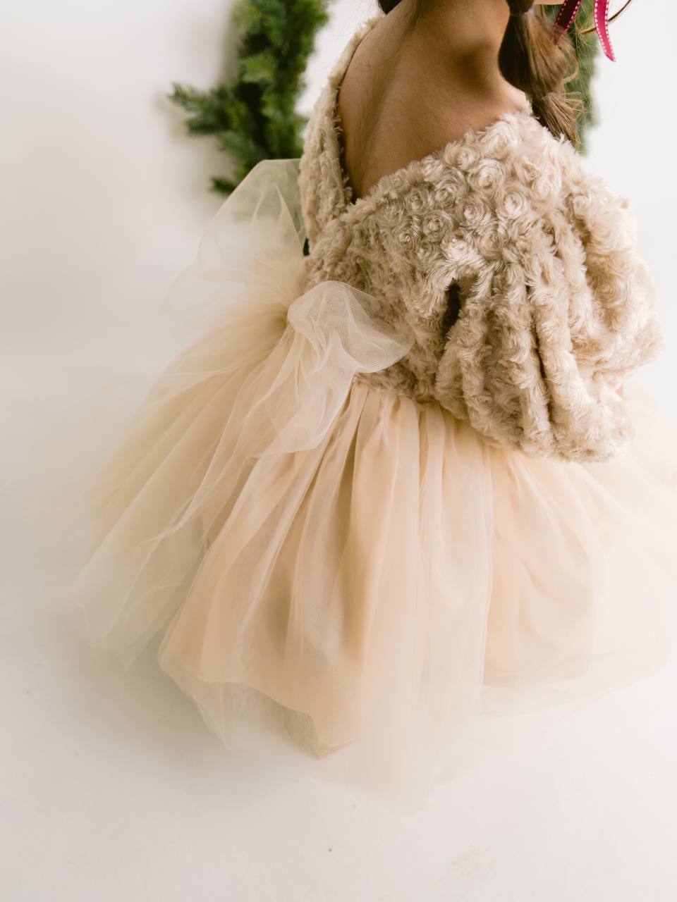 LUNA ROSE Peluş Detaylı Kız Çocuk Elbisesi