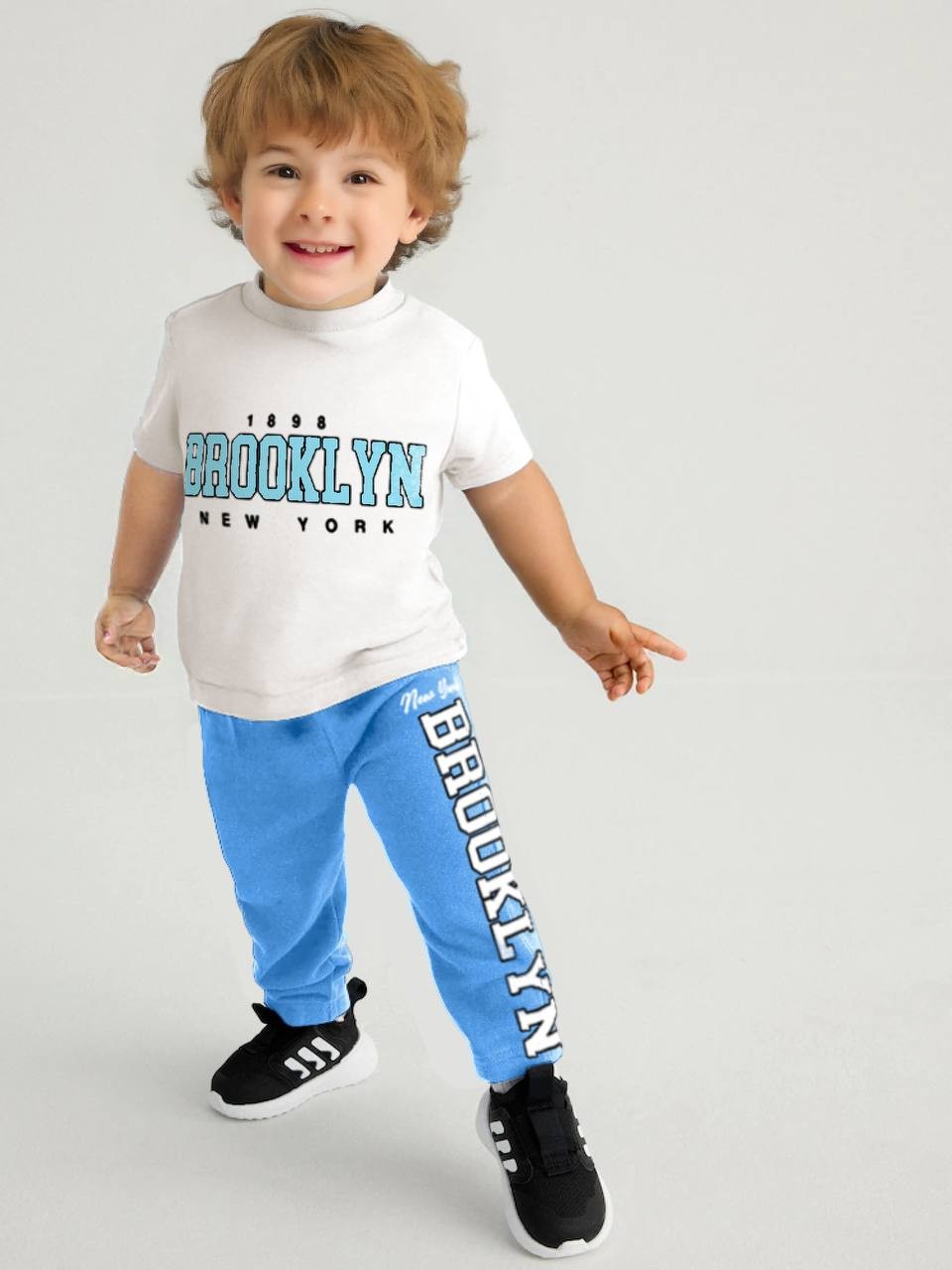 BROOKLYN T-Shirt ve Eşofman Takım-Mavi