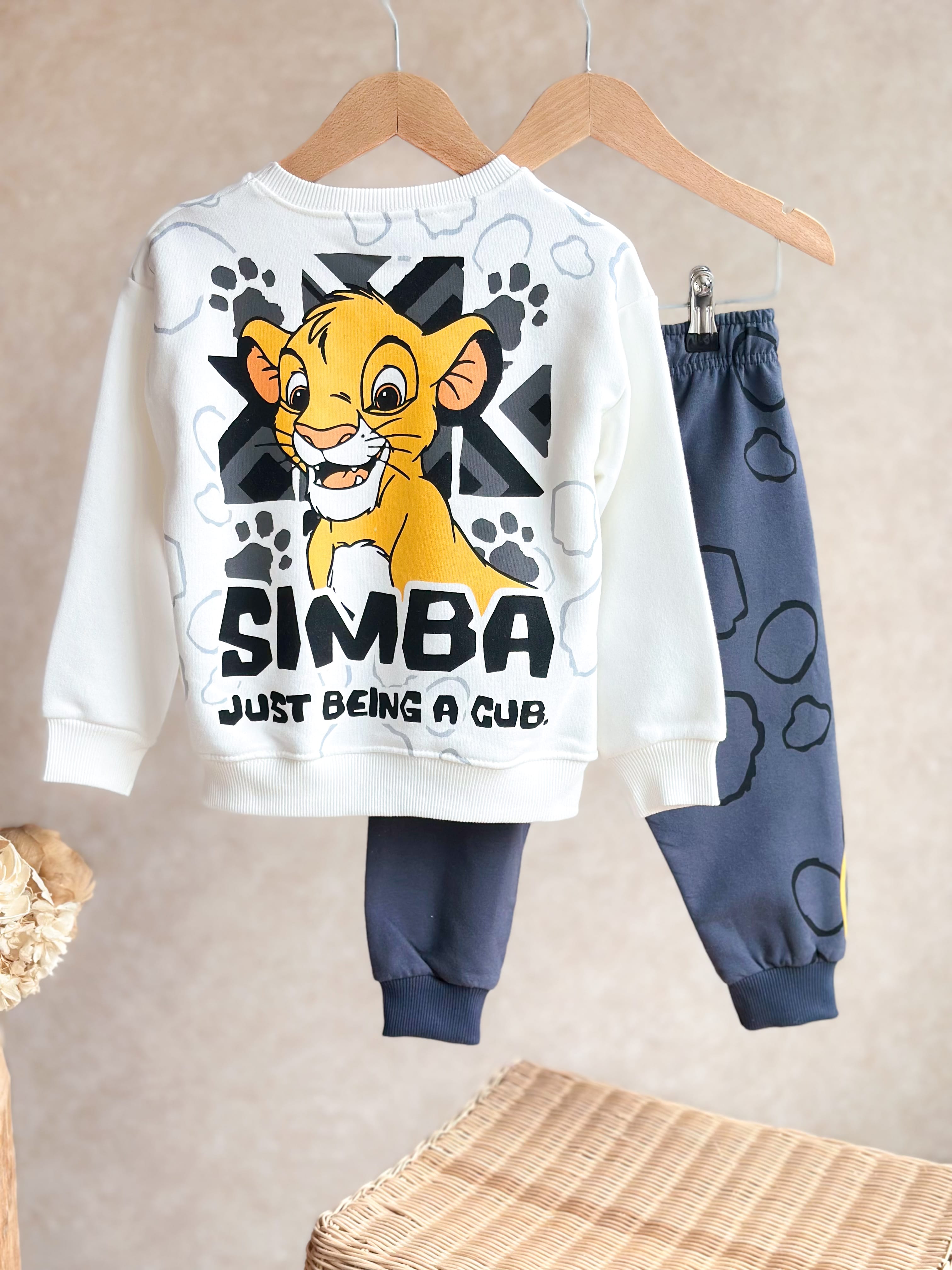 LION KING Baskılı Sweatshirt ve Eşofman Takım