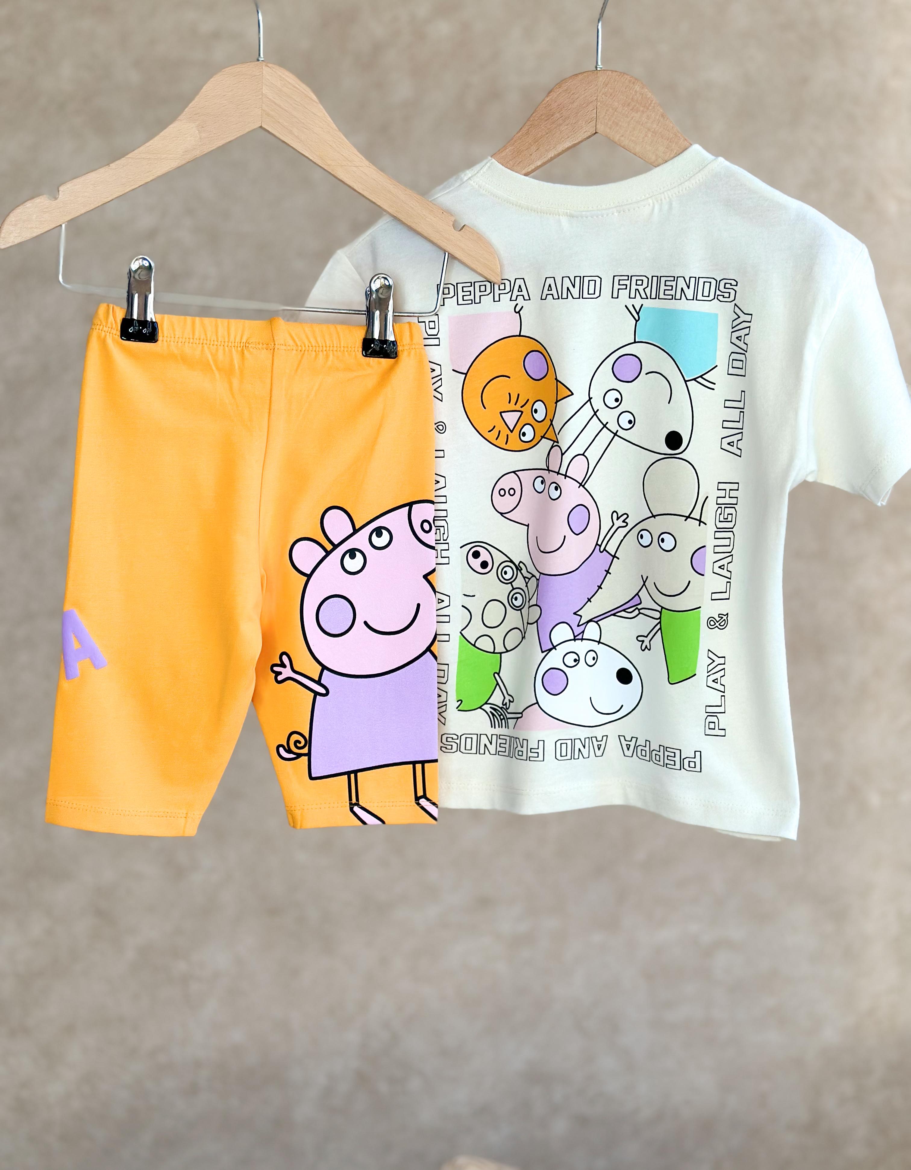 Peppa Biker Kız Çocuk Takım