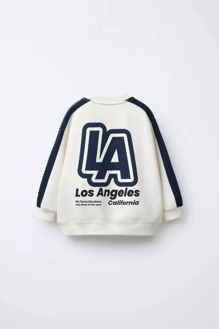 Los Angeles Baskılı Sweatshirt ve Eşofman Takım