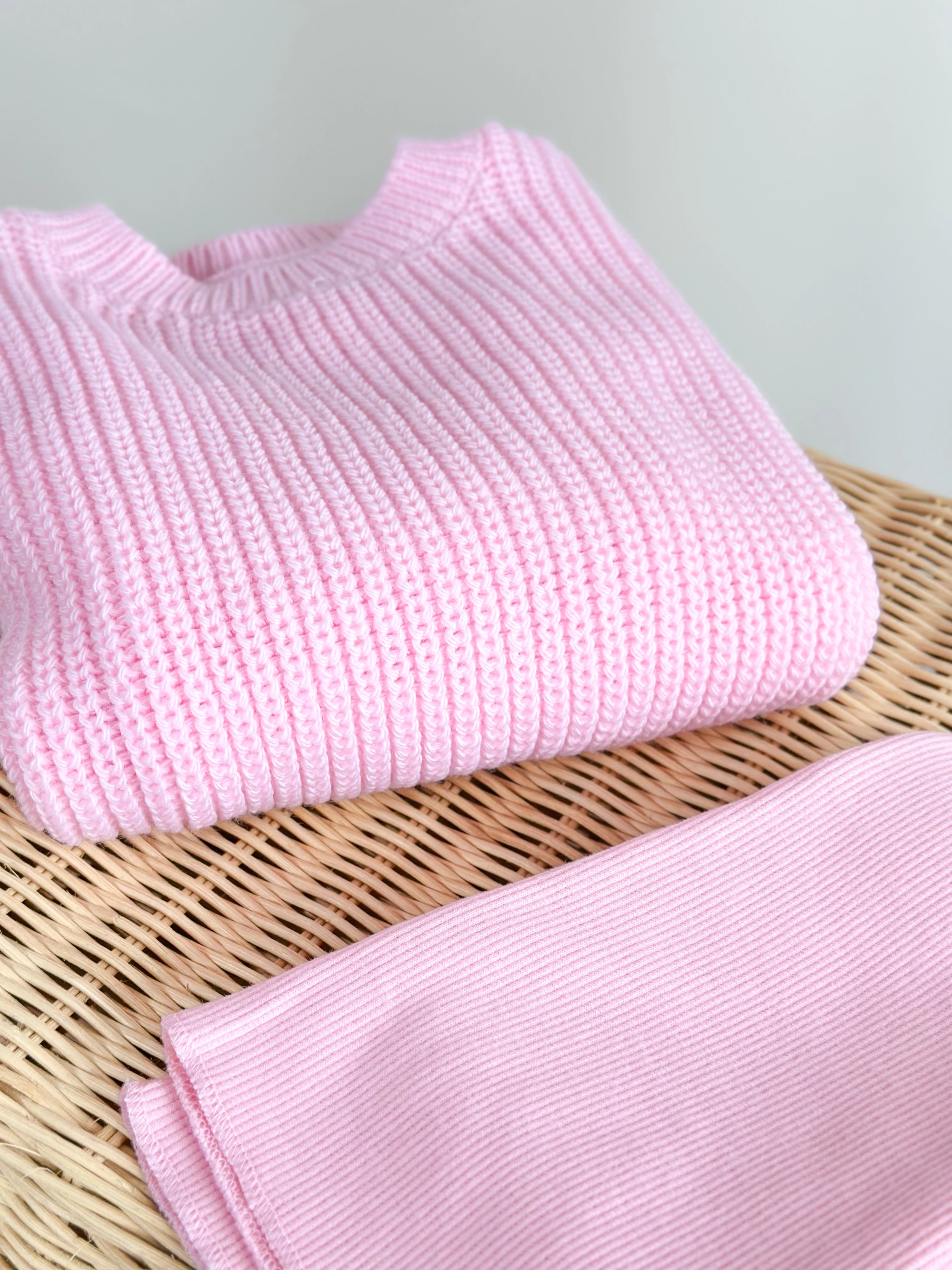 Gömlek Detaylı Triko ve İspanyol Paça Tayt Takım