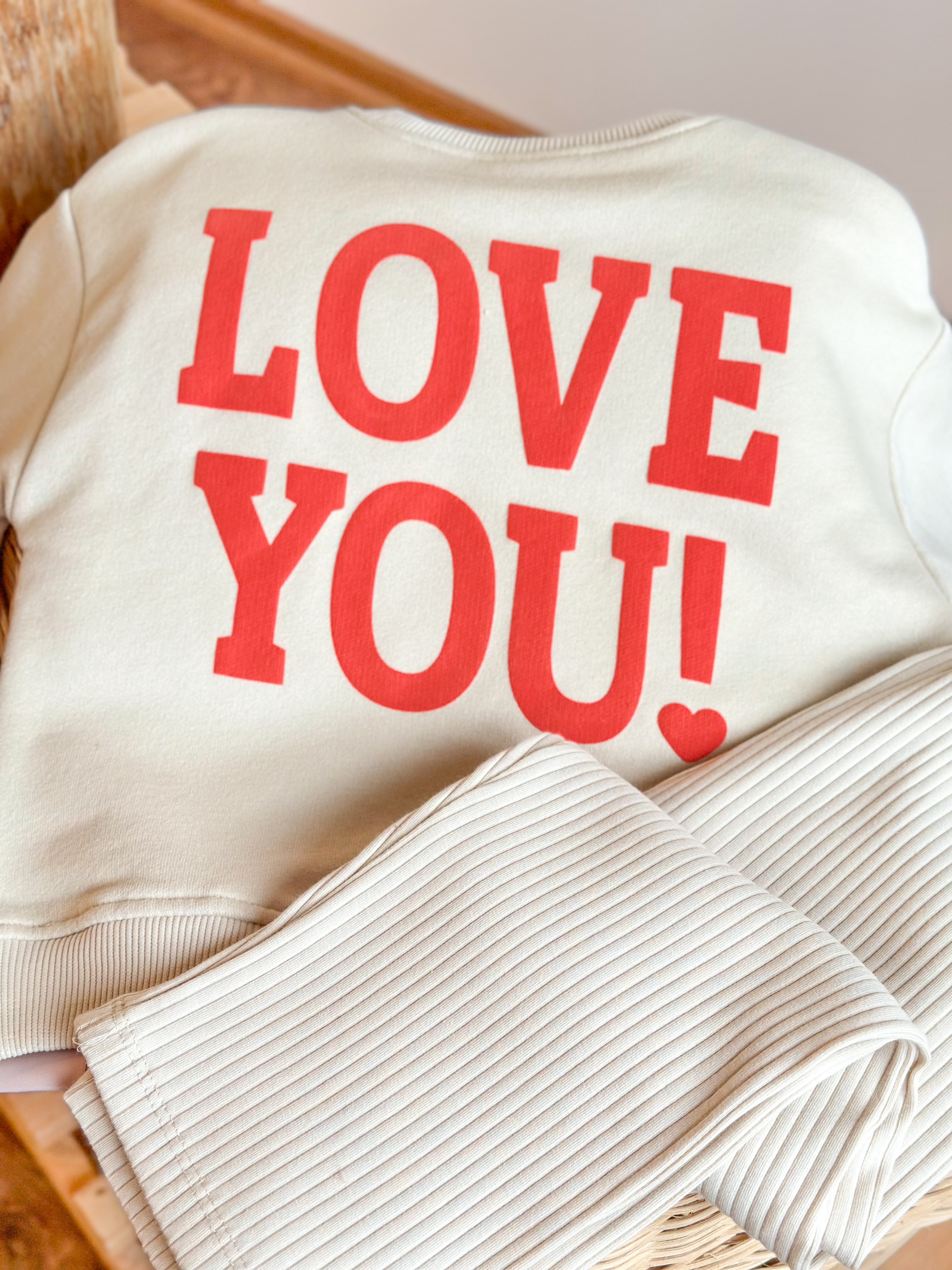 LOVE Baskılı Kız Çocuk Takım