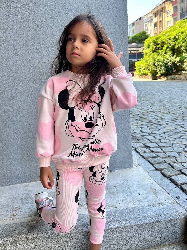 The Fantastic Minnie Kız Çocuk Sweatshirt-Tayt Takım