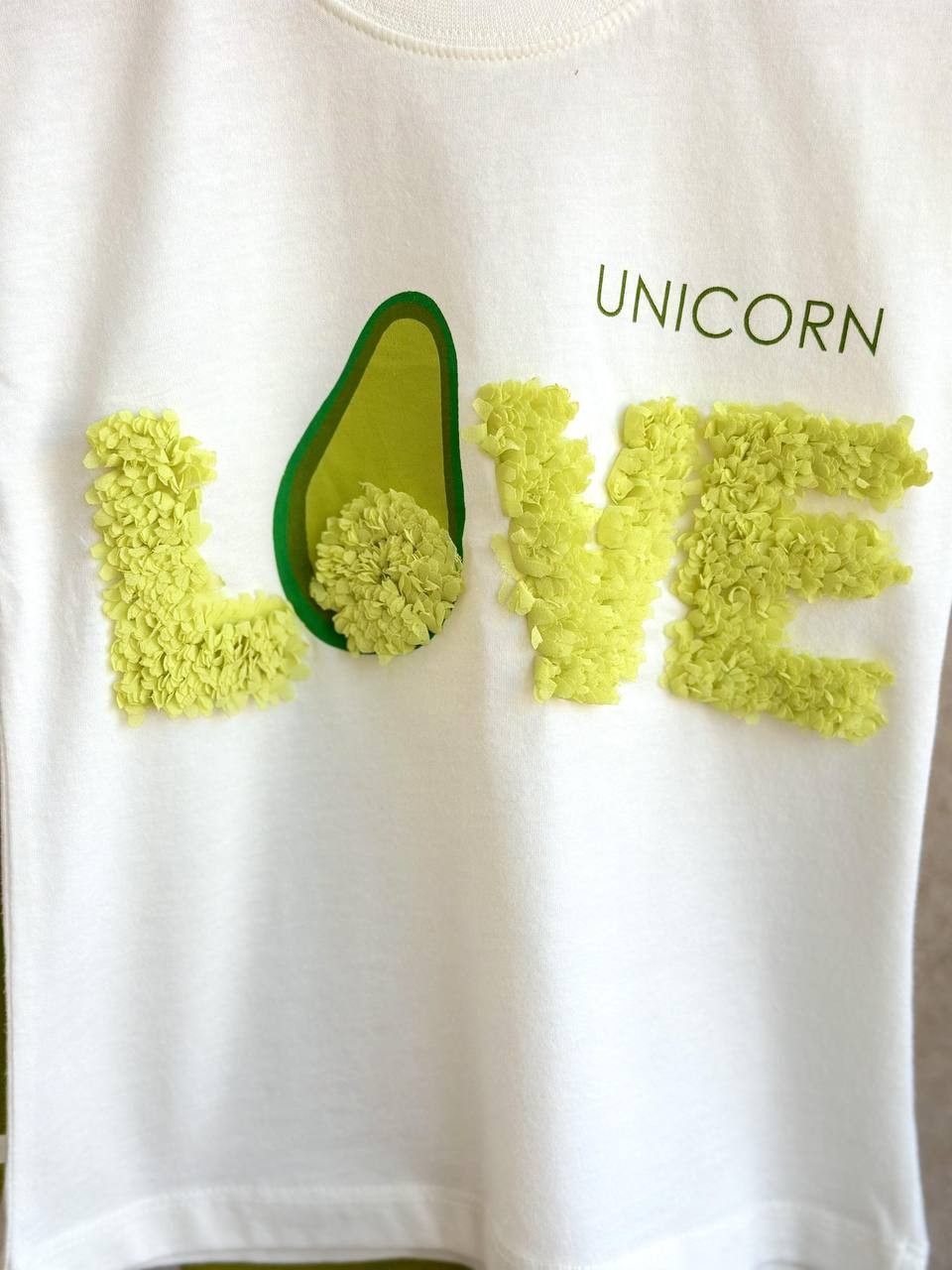 LOVE & AVACADO 3 Boyutlu Kız Çocuk T-Shirt ve Tayt Takım
