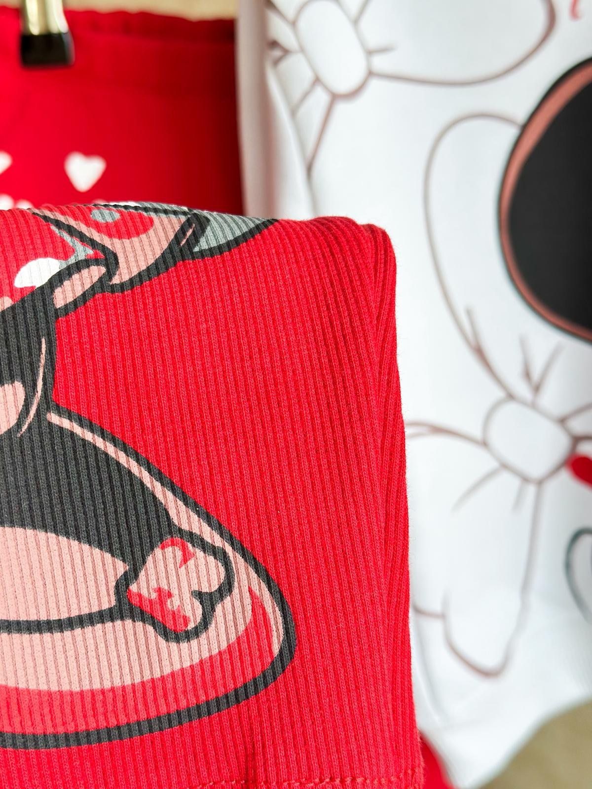 Minnie 3 Boyutlu Kurle Detay Sweatshirt ve Tayt Takım