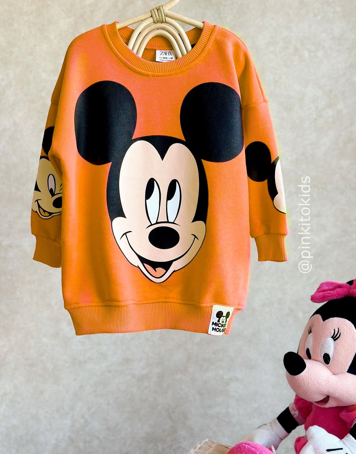 Mickey Sweat Elbise-3 İplik