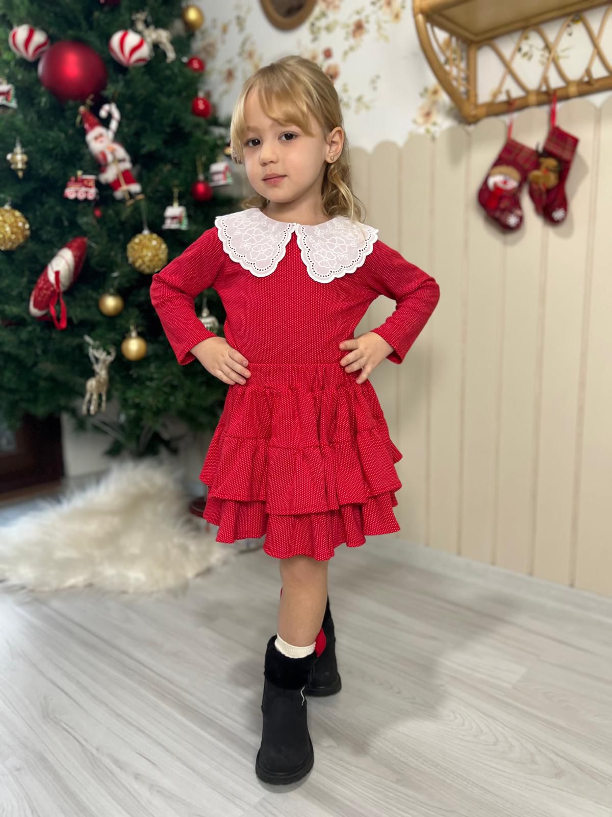 KARMEN Bebe Yaka Kız Çocuk Elbisesi