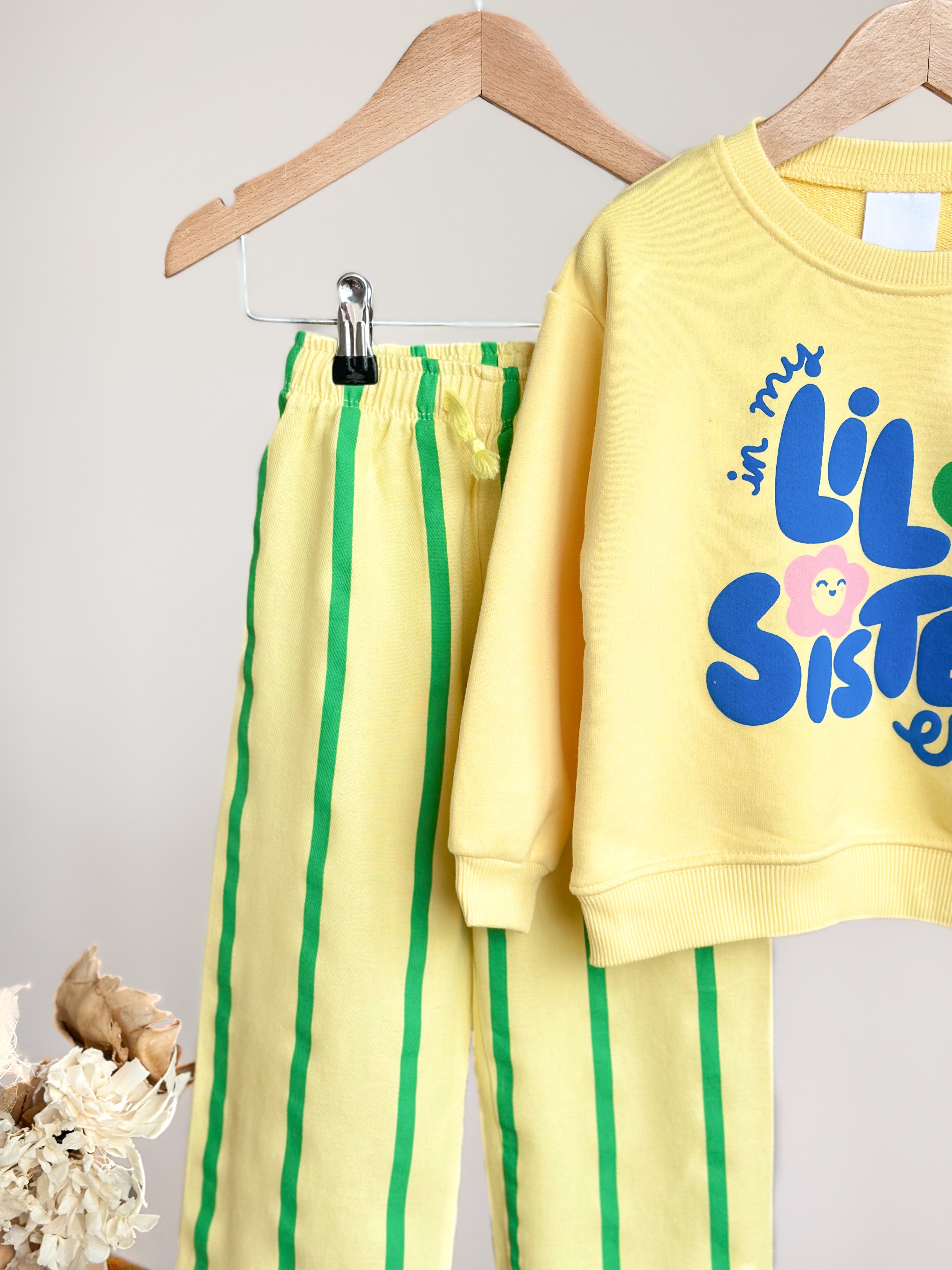 LIL SISTER Sweatshirt ve Dokuma Pantolon Takım