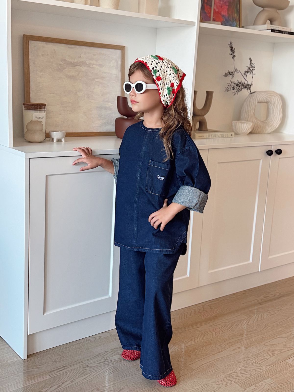 La'ciel Kız Çocuk Denim Takım