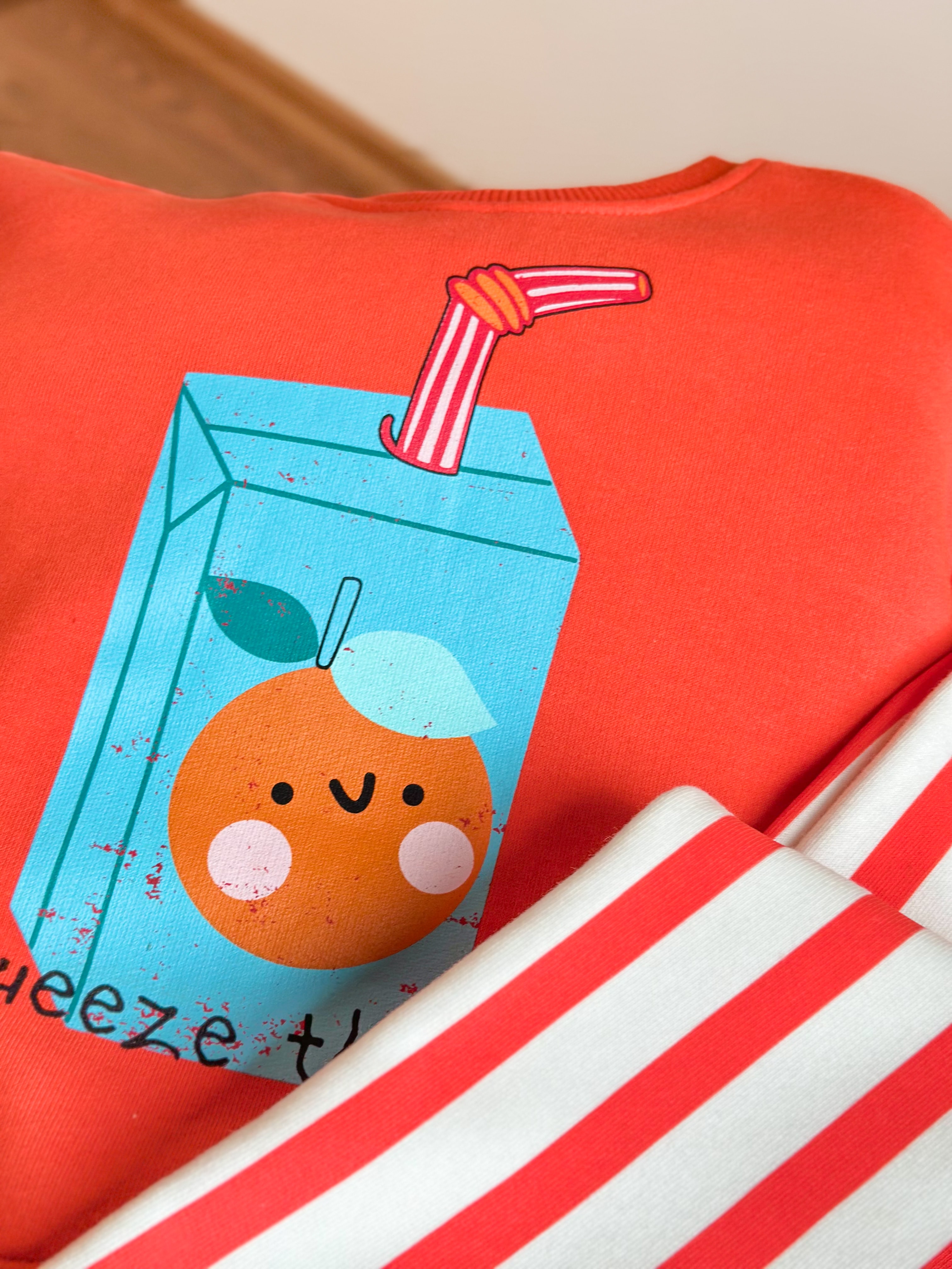 SQUEEZE THE DAY Baskılı Sweatshirt Ve Pantolon Takım 