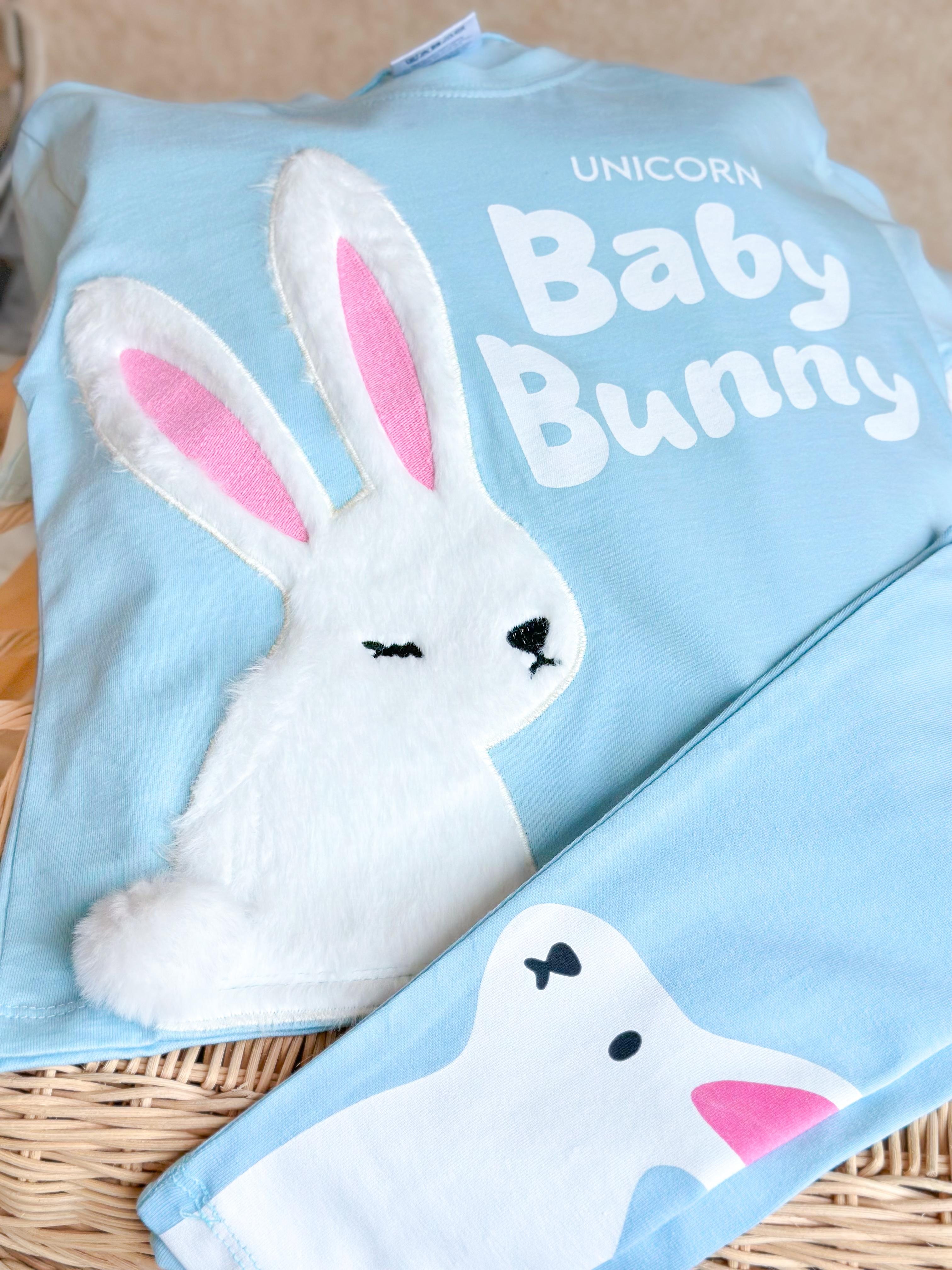BABY BUNNY Peluş T-Shirt ve Tayt Takım