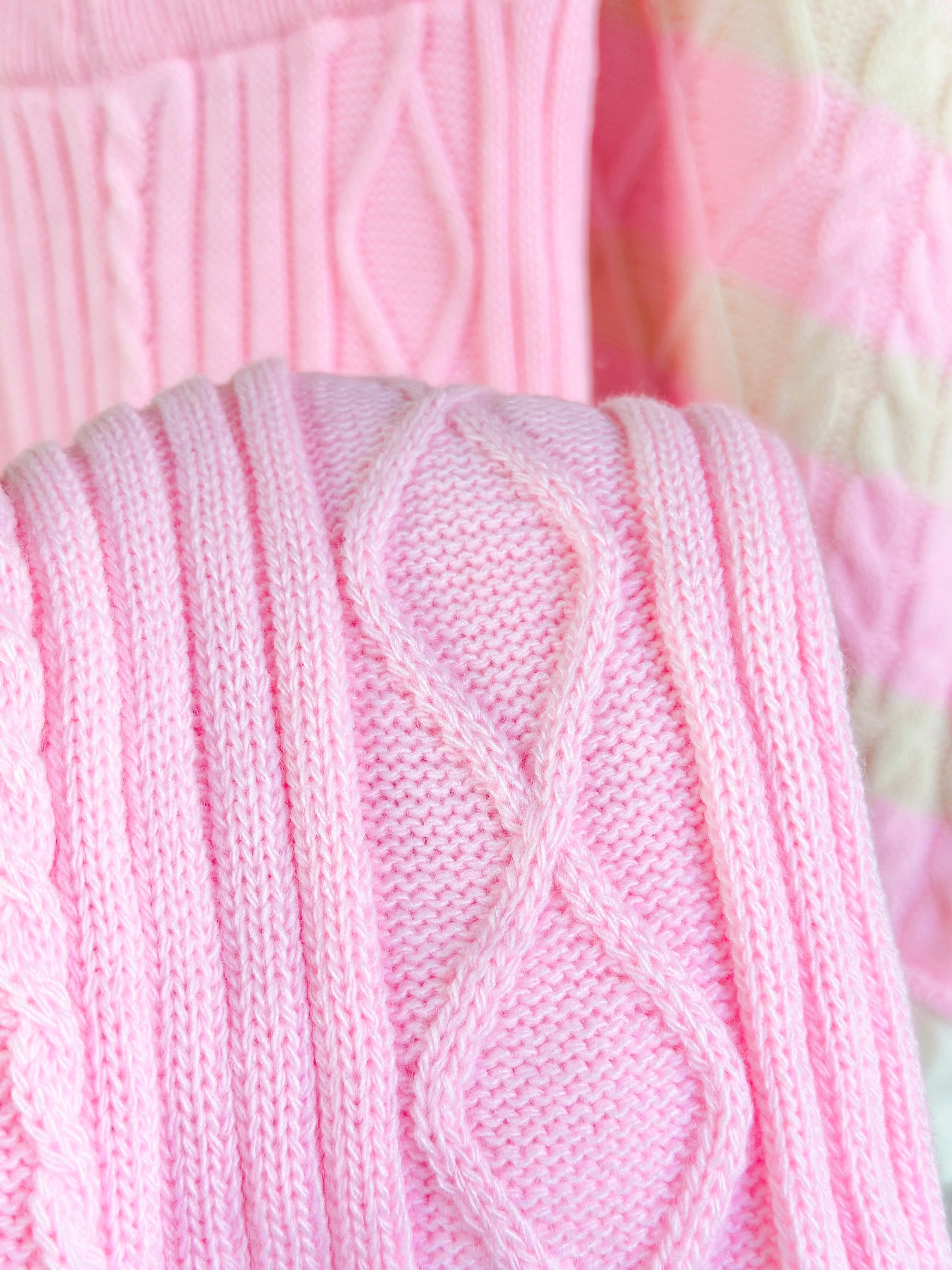 PINKY ANGEL Gömlek Detaylı Triko ve Triko Pantolon