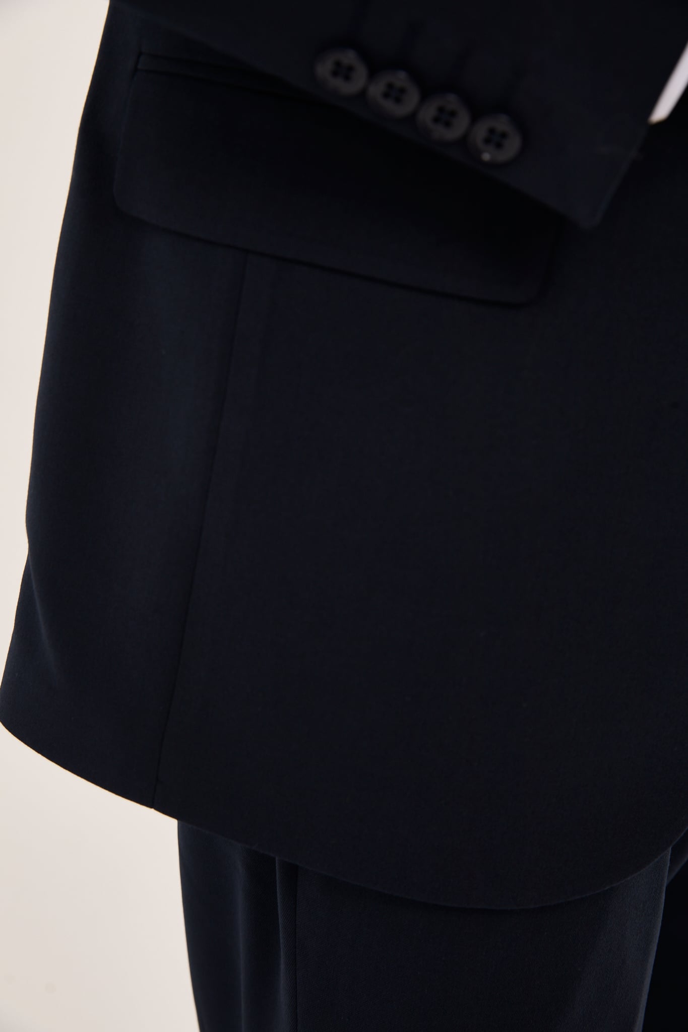 wodelli Erkek Slim Fit Lacivert Mono Yaka Likralı Çift Yırtmaçlı Takım Elbise