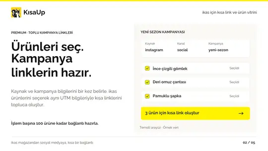KısaUp: Kısa Link ve Ürün Vitrini ekran görüntüsü 2