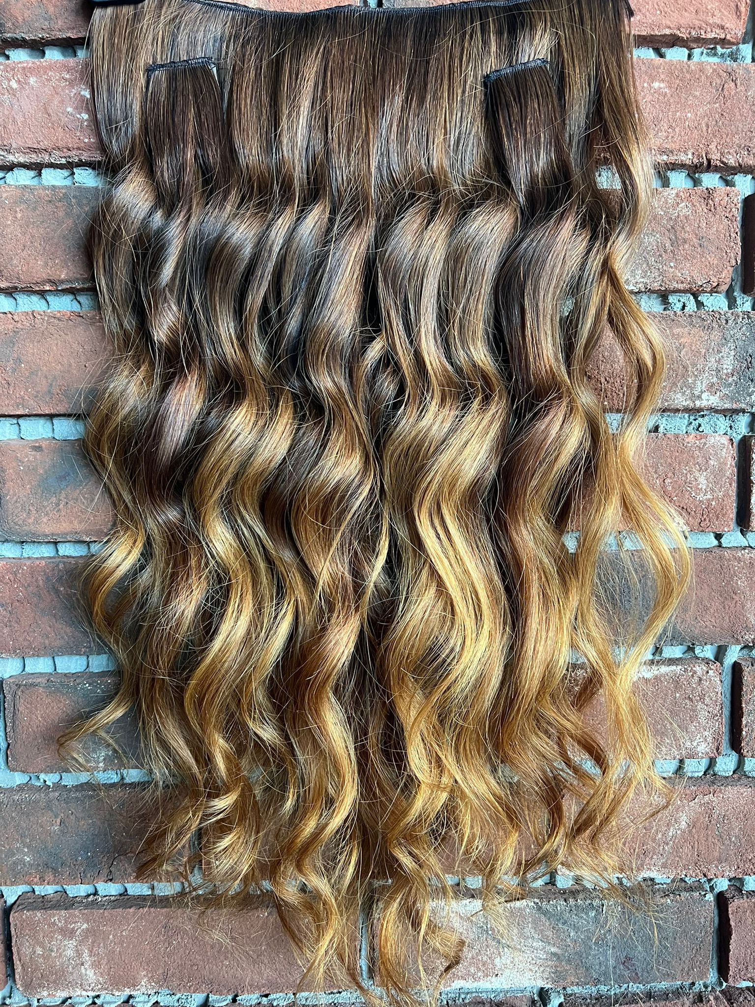 U Part Peruk yarımay çıtçıt Gerçek Saç