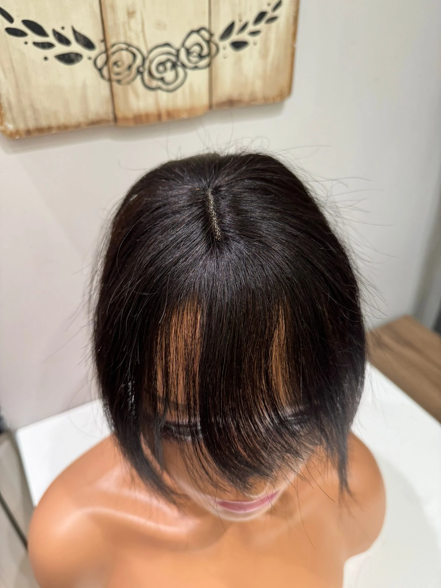 Tül  Tepelik Tepe kısmı özel Hava alır tepe Gerçek saçtan özel üretim 24