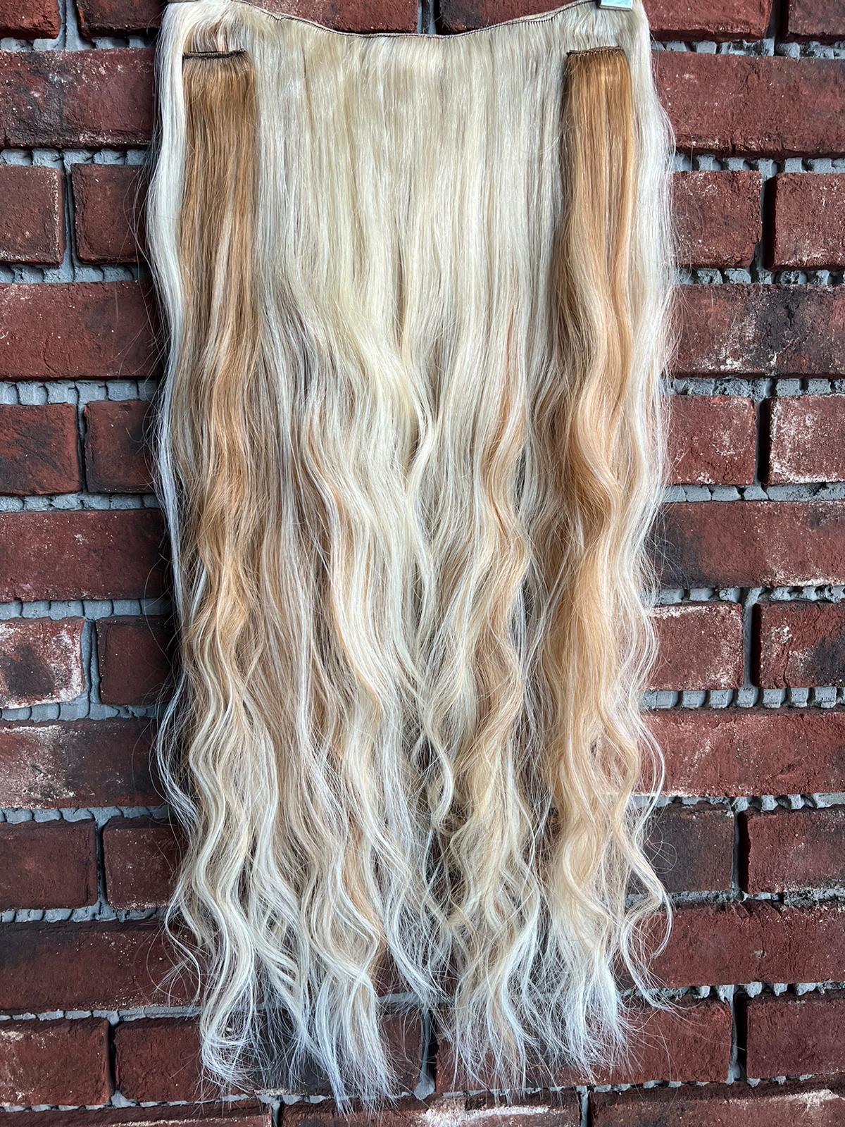 U Part Peruk yarımay çıtçıt Gerçek Saç