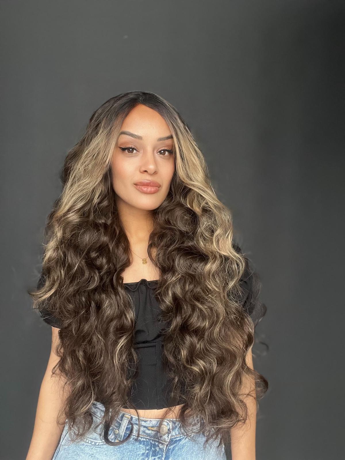 Full Tül peruk Heryöne ayrım yapılır toplanır Dalgalı Dansöz Boy tül peruk