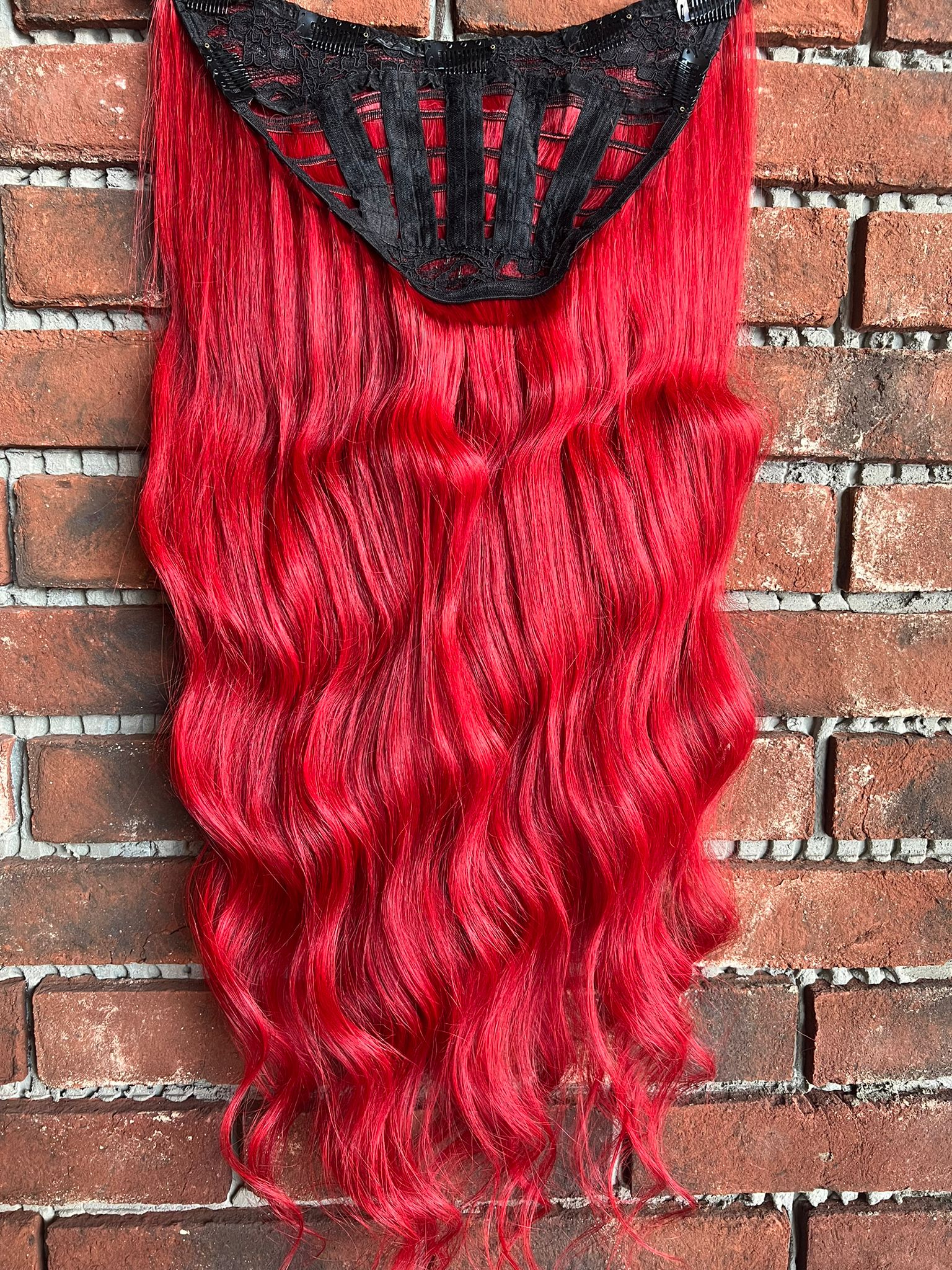 U Part Peruk yarımay çıtçıt Gerçek Saç