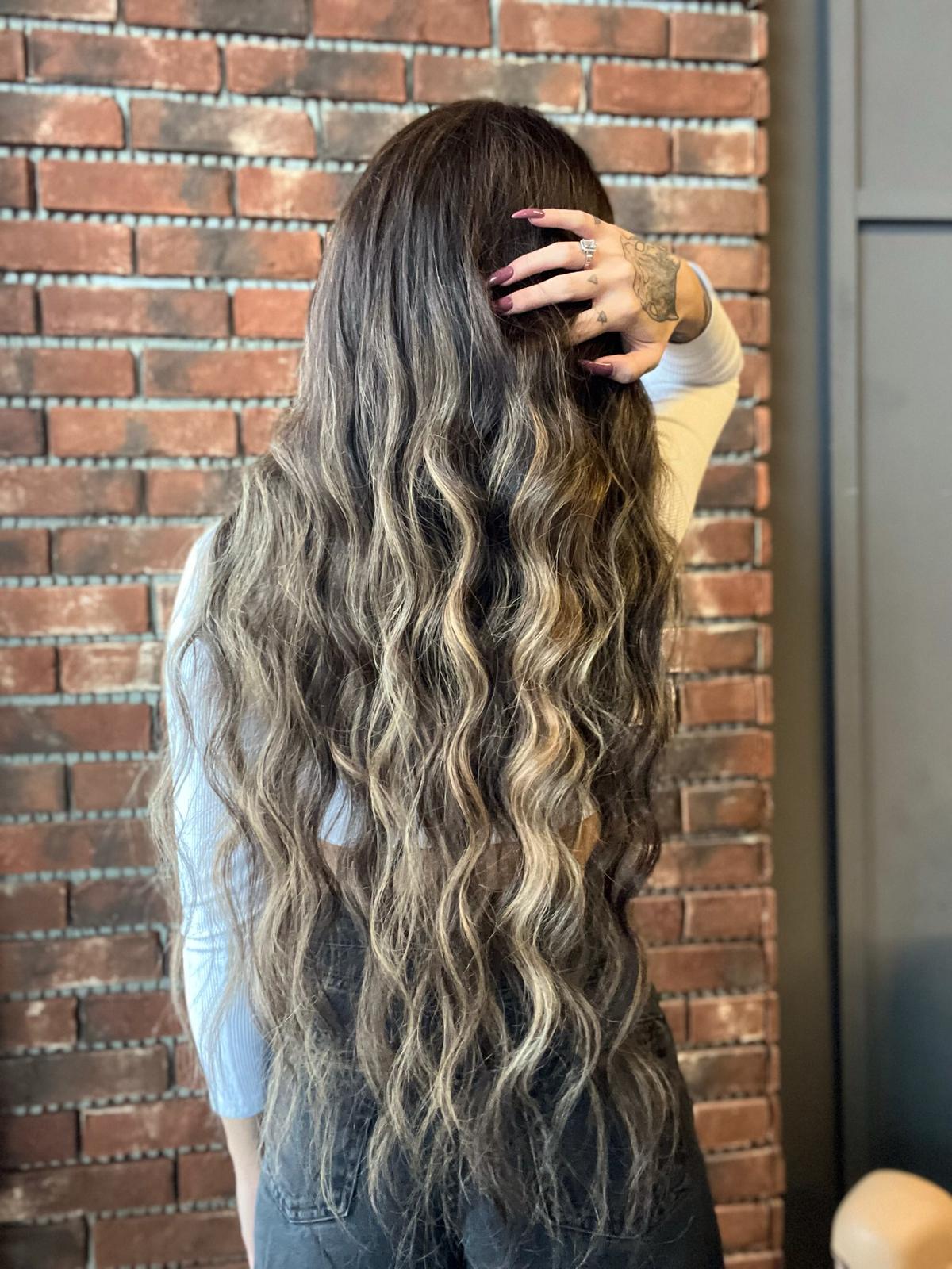 Baby ipek tabanlı Gerçek saç peruk Doğal Ton