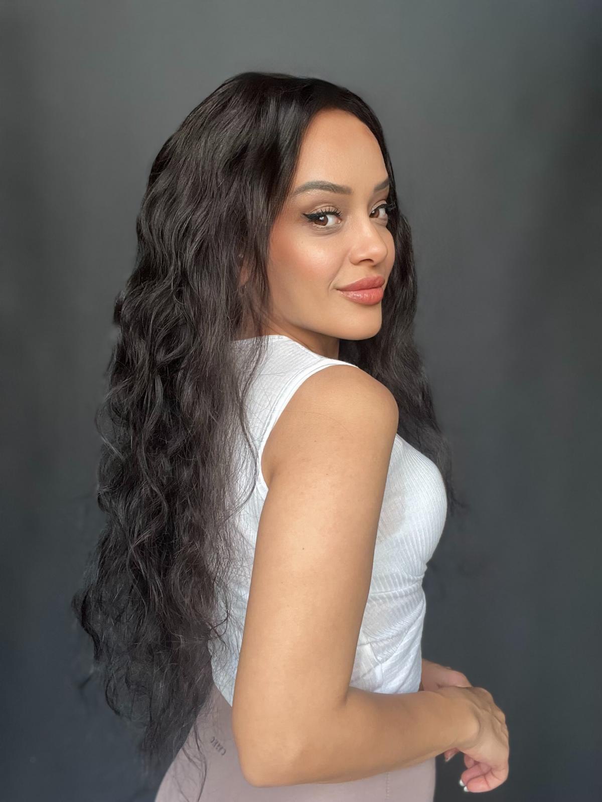 Doğal Ton Boyasız Her yöne ayrım yapılabilen Hayalet Tül peruk