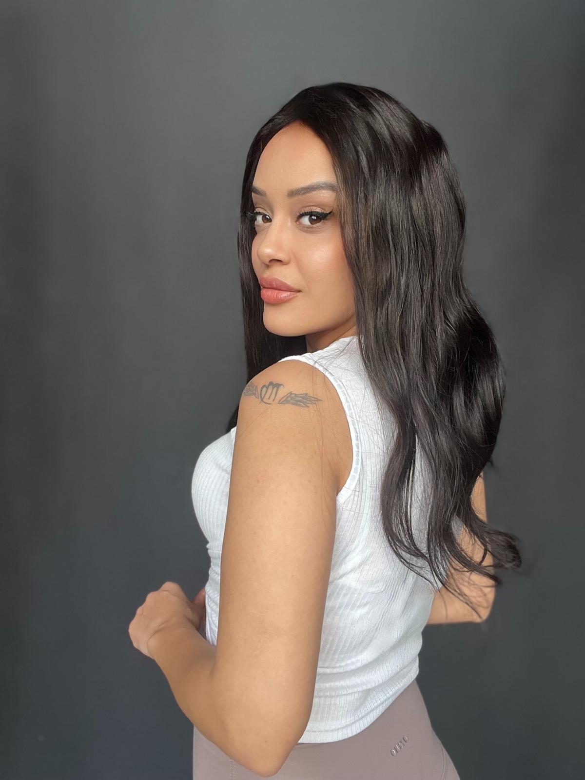 Doğal Ton Boyasız Her yöne ayrım yapılabilen Hayalet Tül peruk