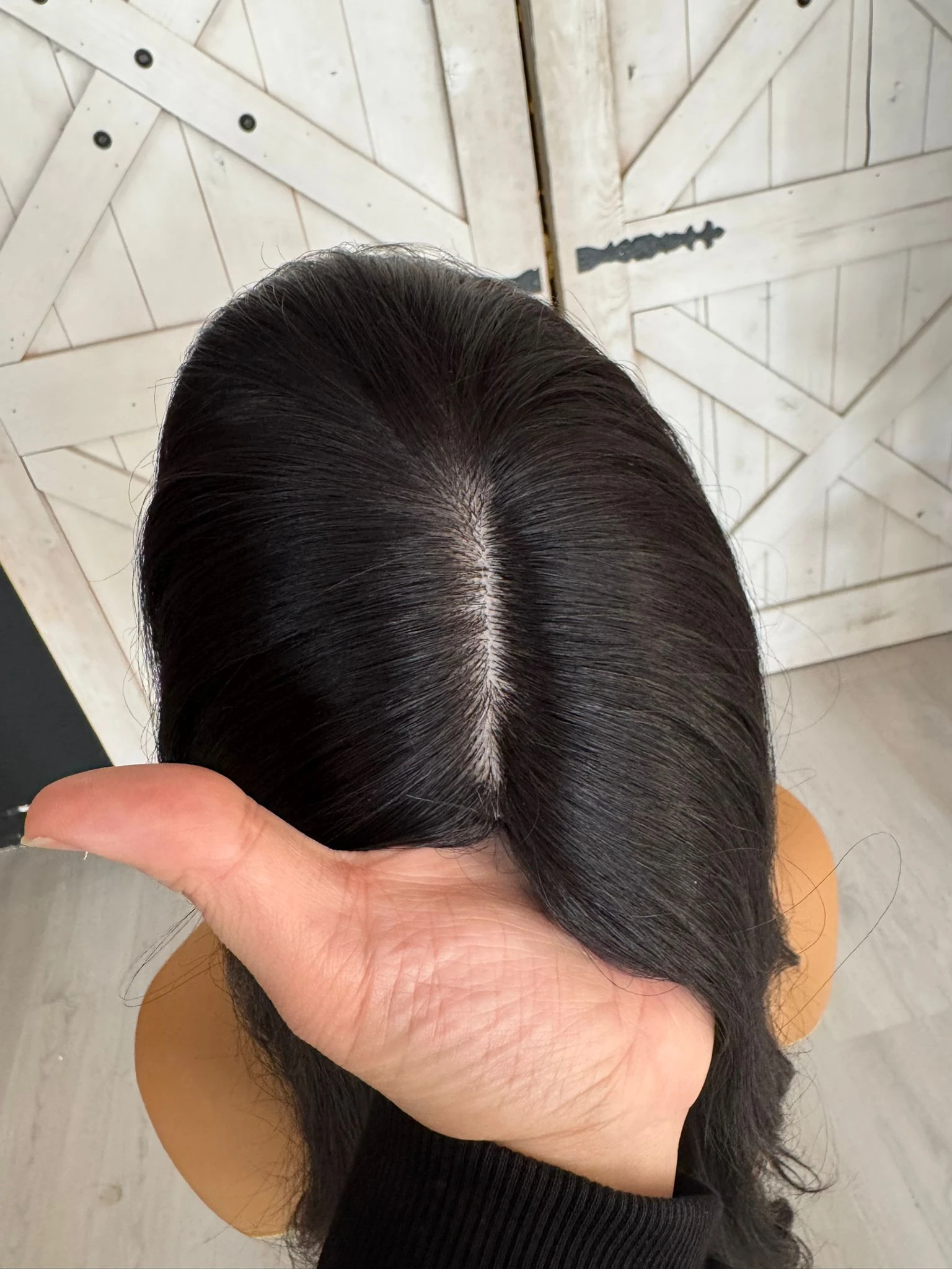 Baby İpek Taban Tepelik 13x14 cm geniş taban 60cm 100gr Doğal ton