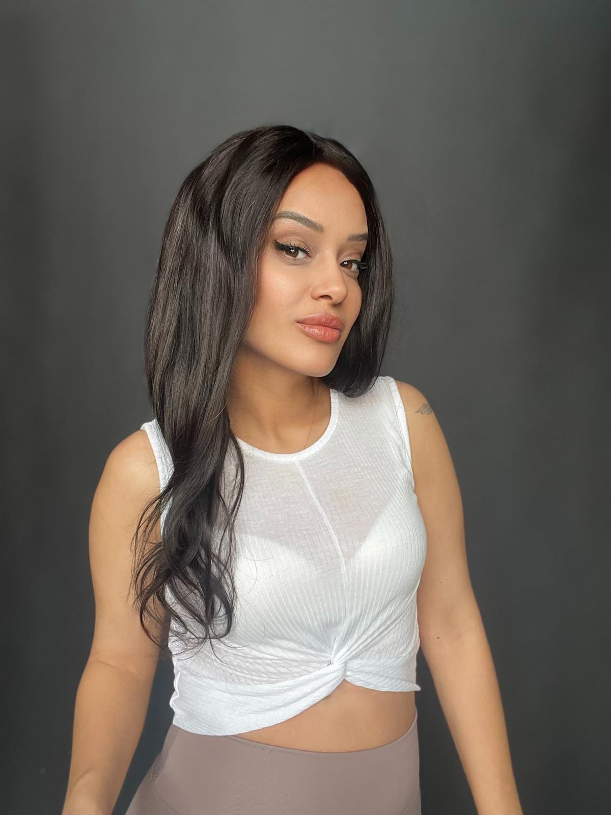 Doğal Ton Boyasız Her yöne ayrım yapılabilen Hayalet Tül peruk