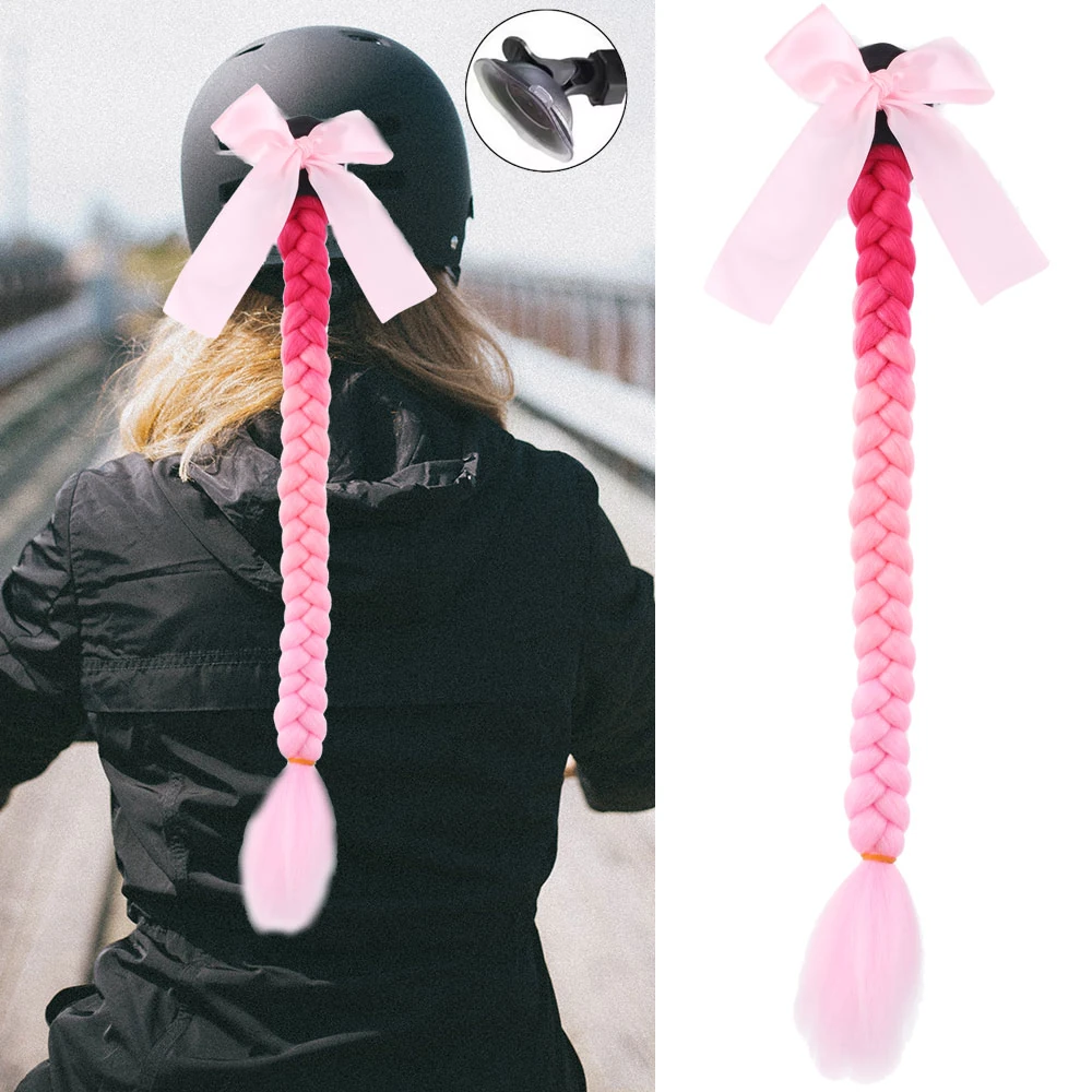 Motorsiklet Kaskı için Örgülü At Kuyruğu