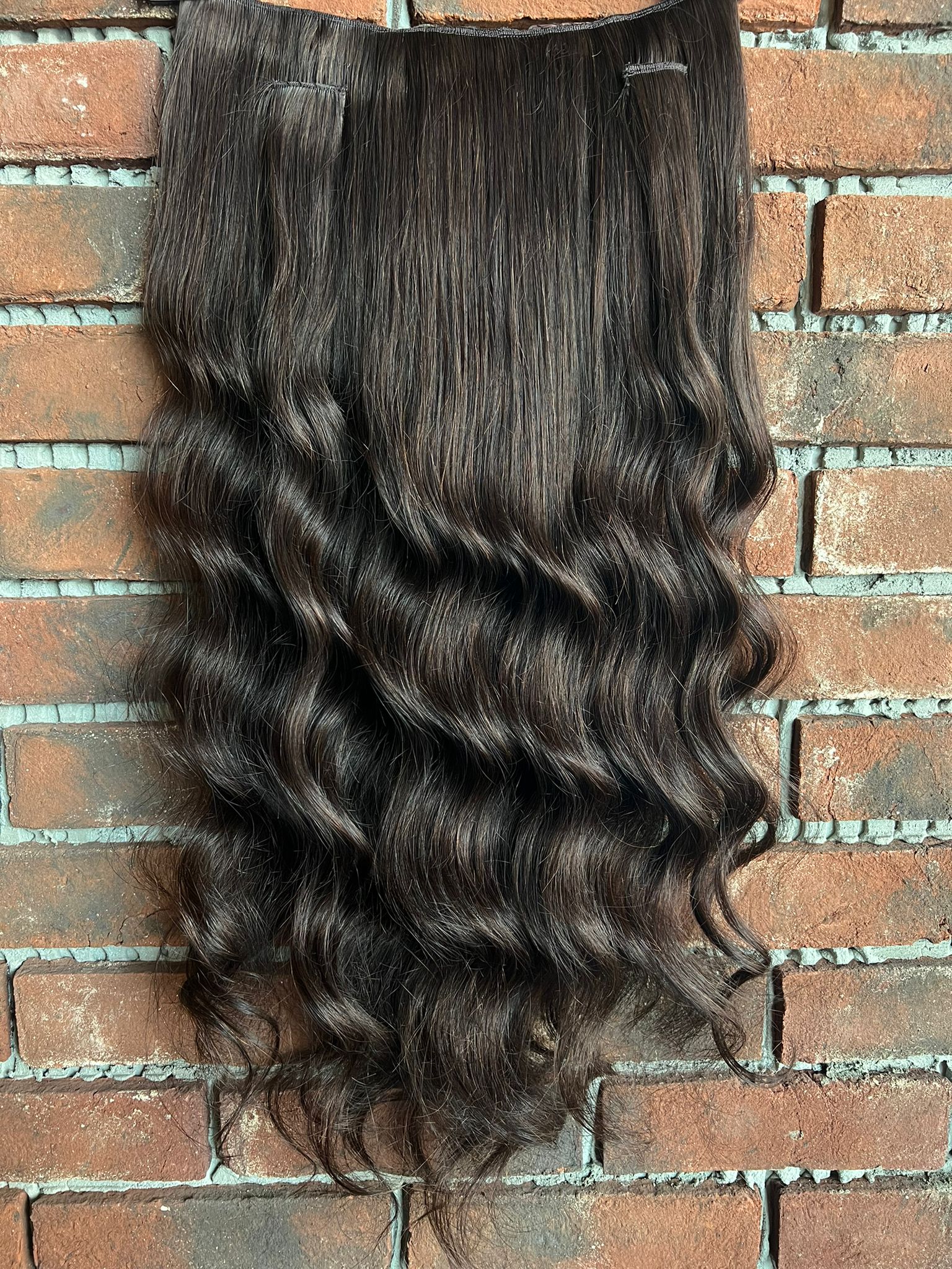 U Part Peruk yarımay çıtçıt Gerçek Saç