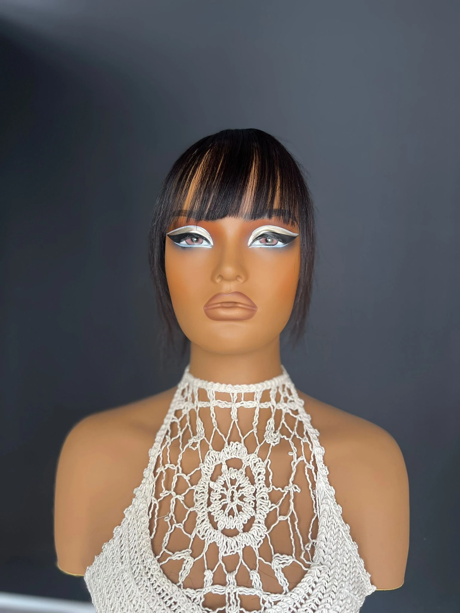 Baby ipek Taban Tepelik Tepe kısmı özel KOMPLE CİLT görünümlü gerçek saçtan özel üretim babytepeli37