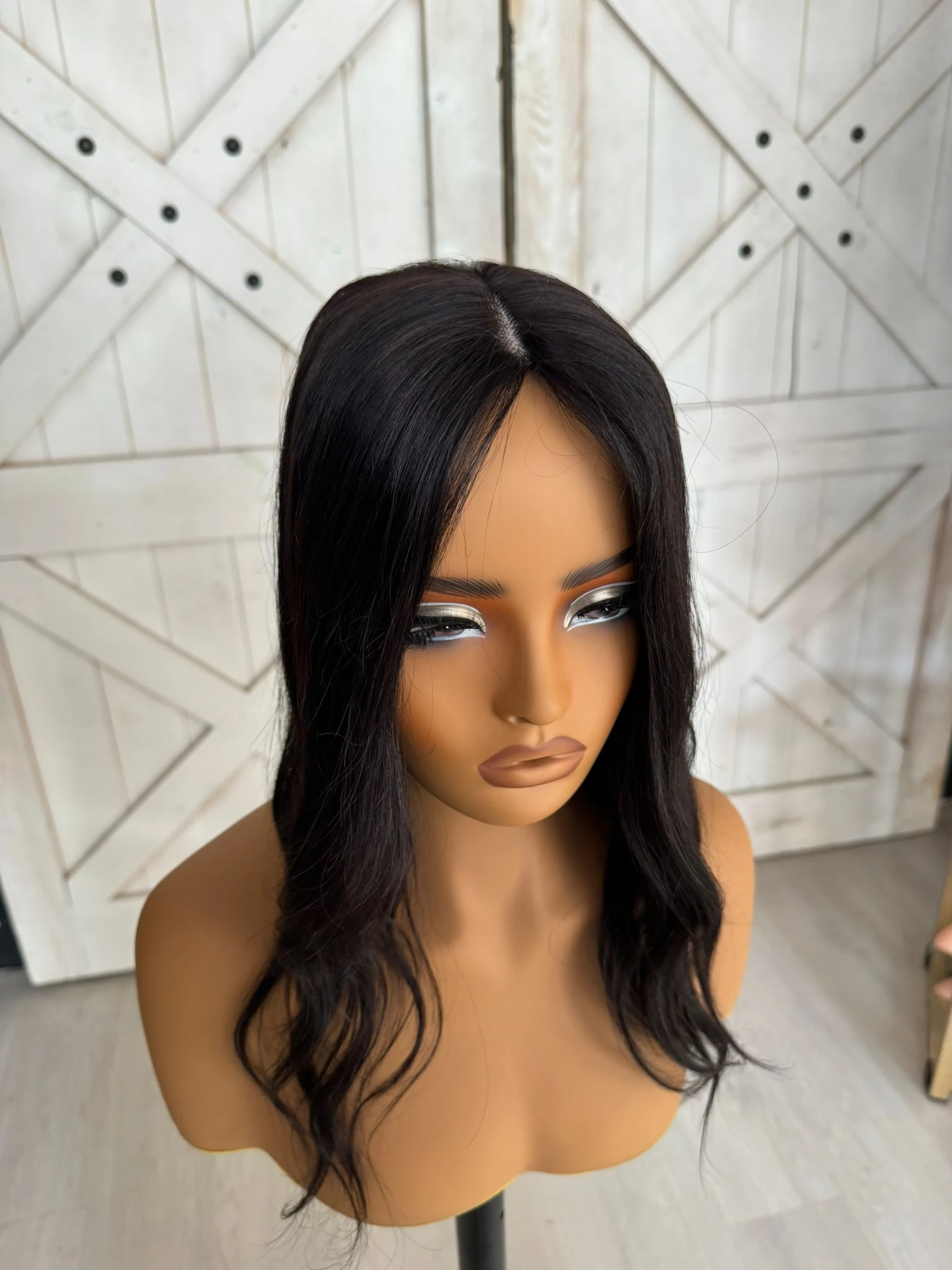 Baby İpek Taban Tepelik 13x14 cm geniş taban 60cm 100gr Doğal ton