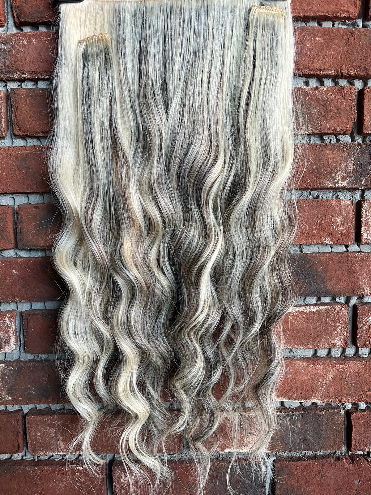 U Part Peruk yarımay çıtçıt Gerçek Saç