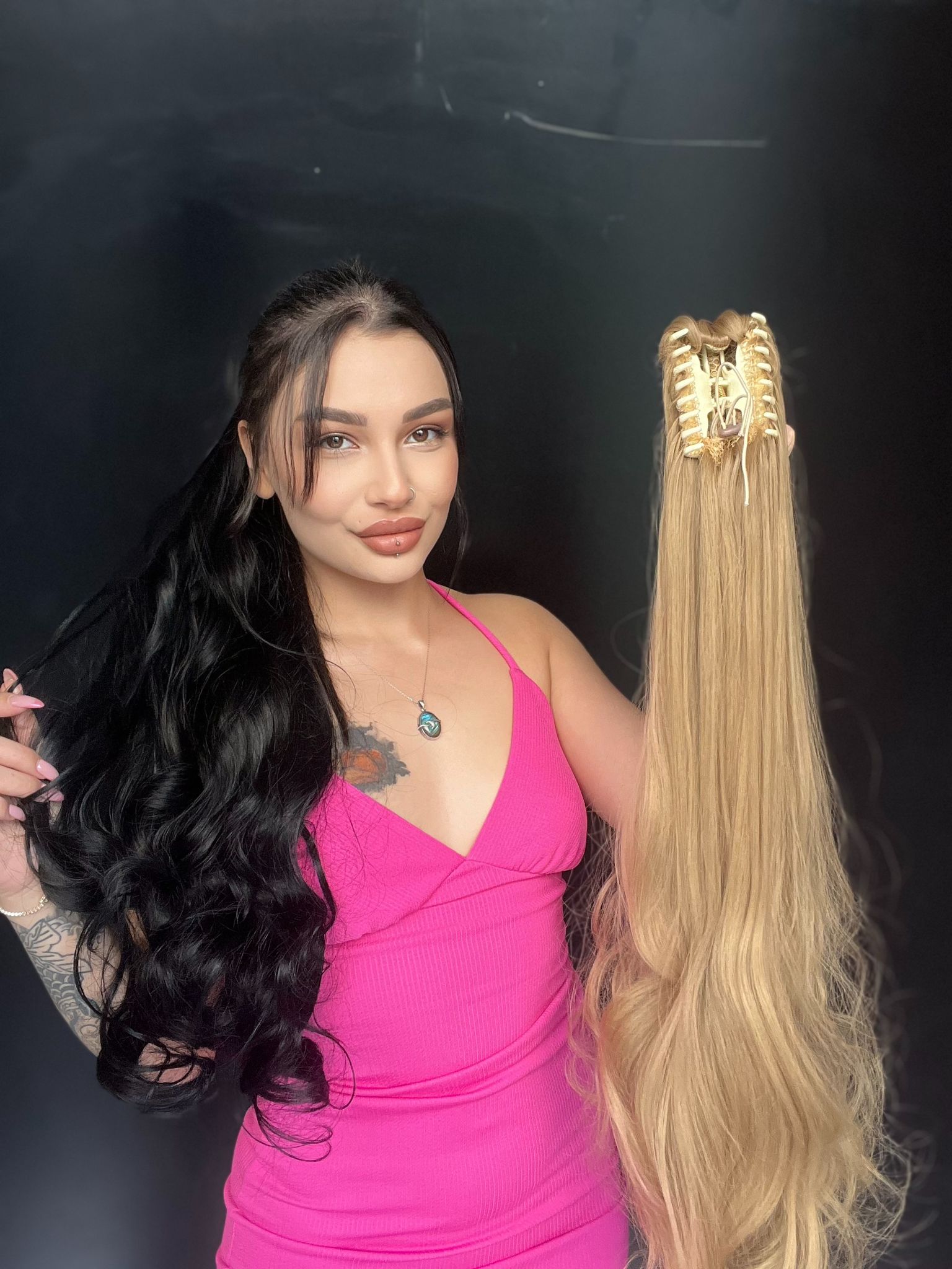 80 cm Ekstra Uzun At kuyruğu Tokalı Postiş Balköpüğü