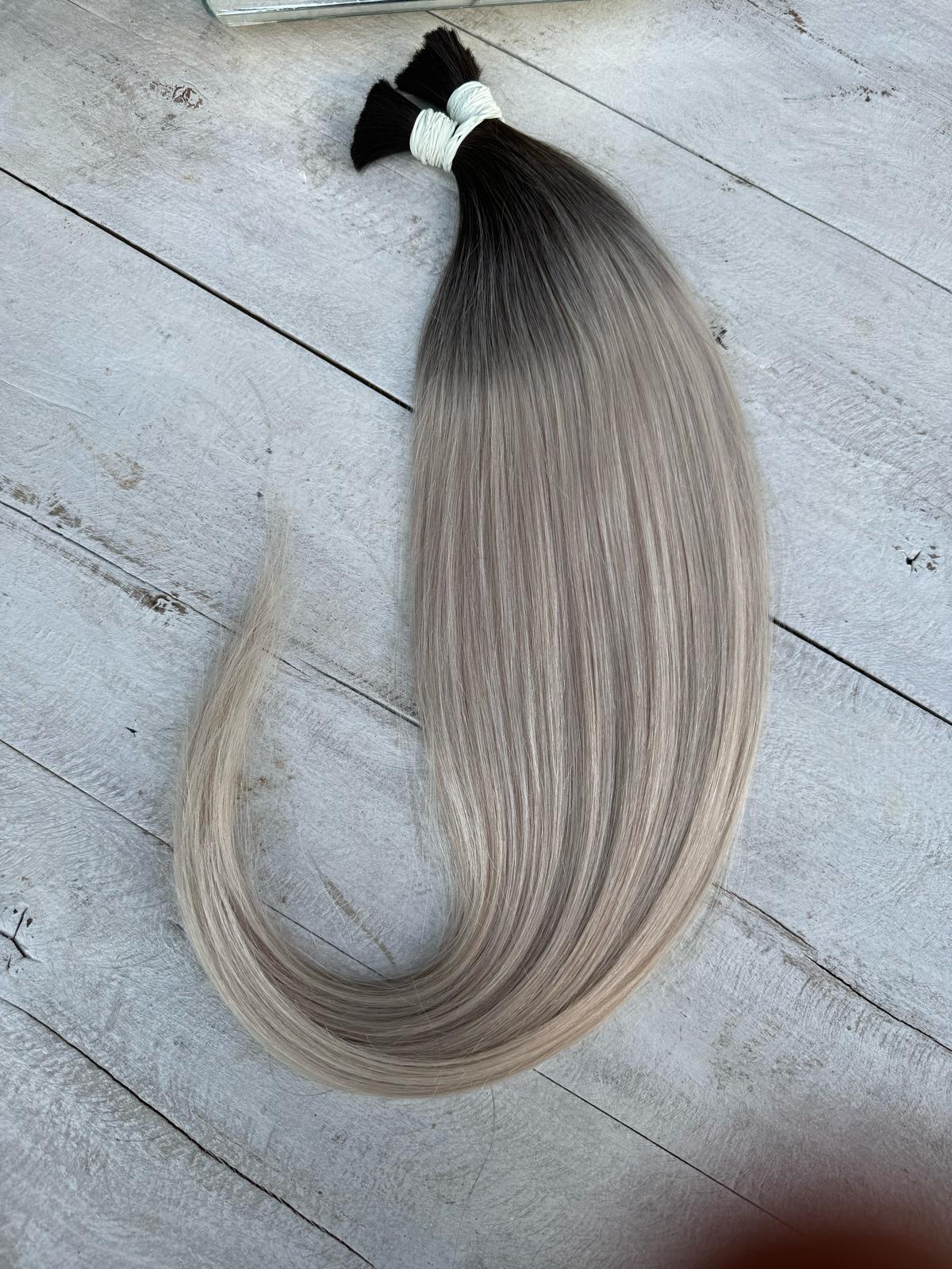 T1B-Silver 70 cm uzunlukta 200 gram Bogum ham saç .İstediğiniz ürün size özel atölyede hazırlanır