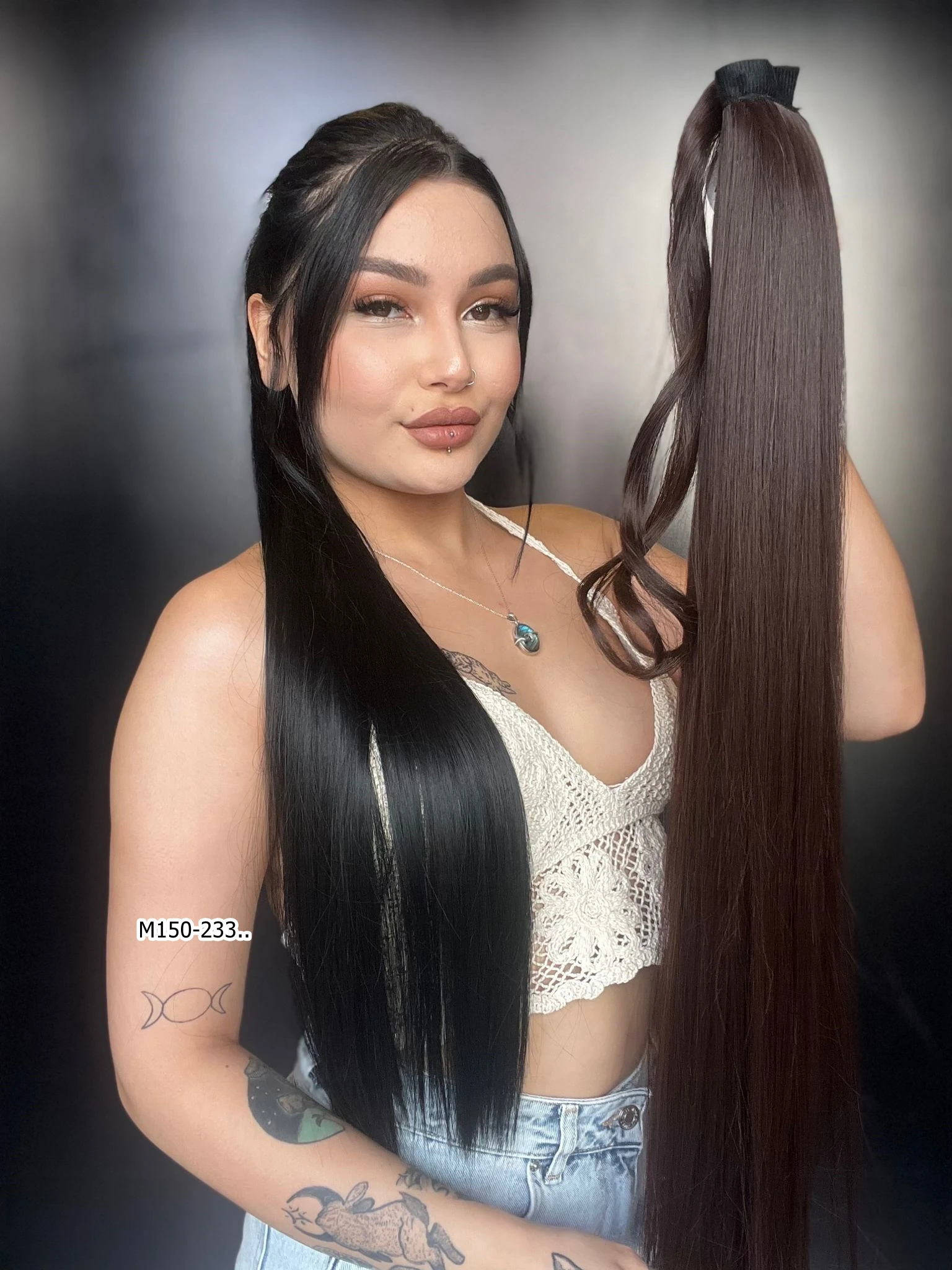 Cırtcırtlı Düz At Kuyruğu - Koyu Kahve