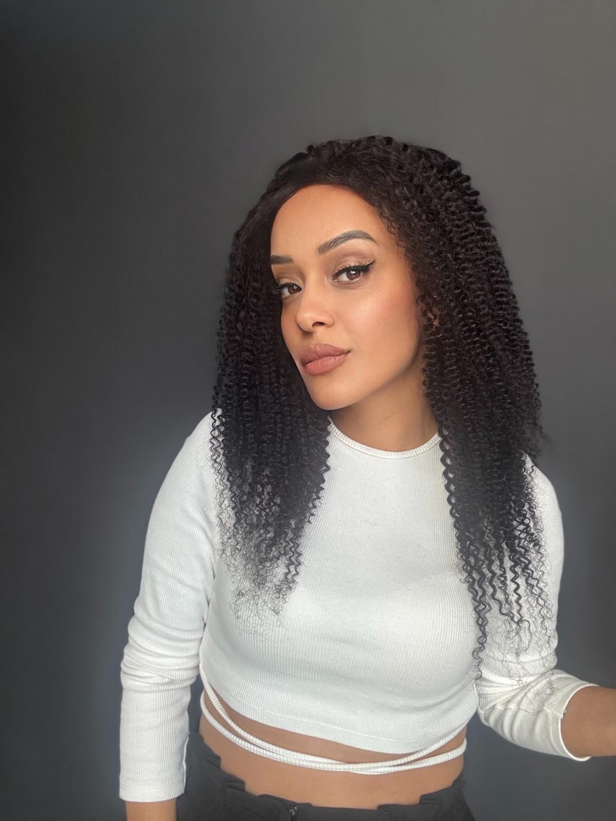 Yıka Çık Orjinal Kendi dalgalı Tül peruk