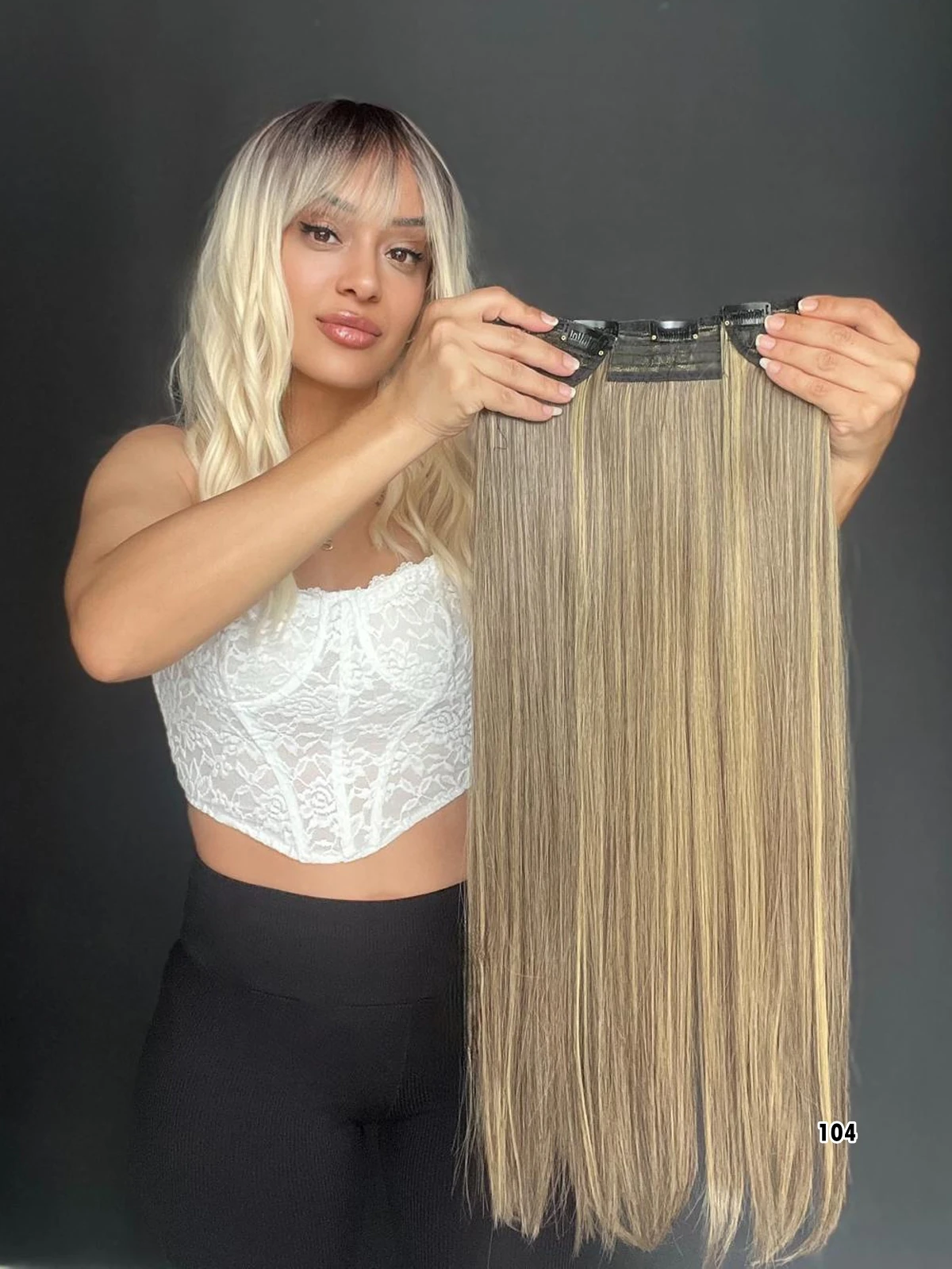 Düz Yarım Ay + 2 Yan Çıt Çıt