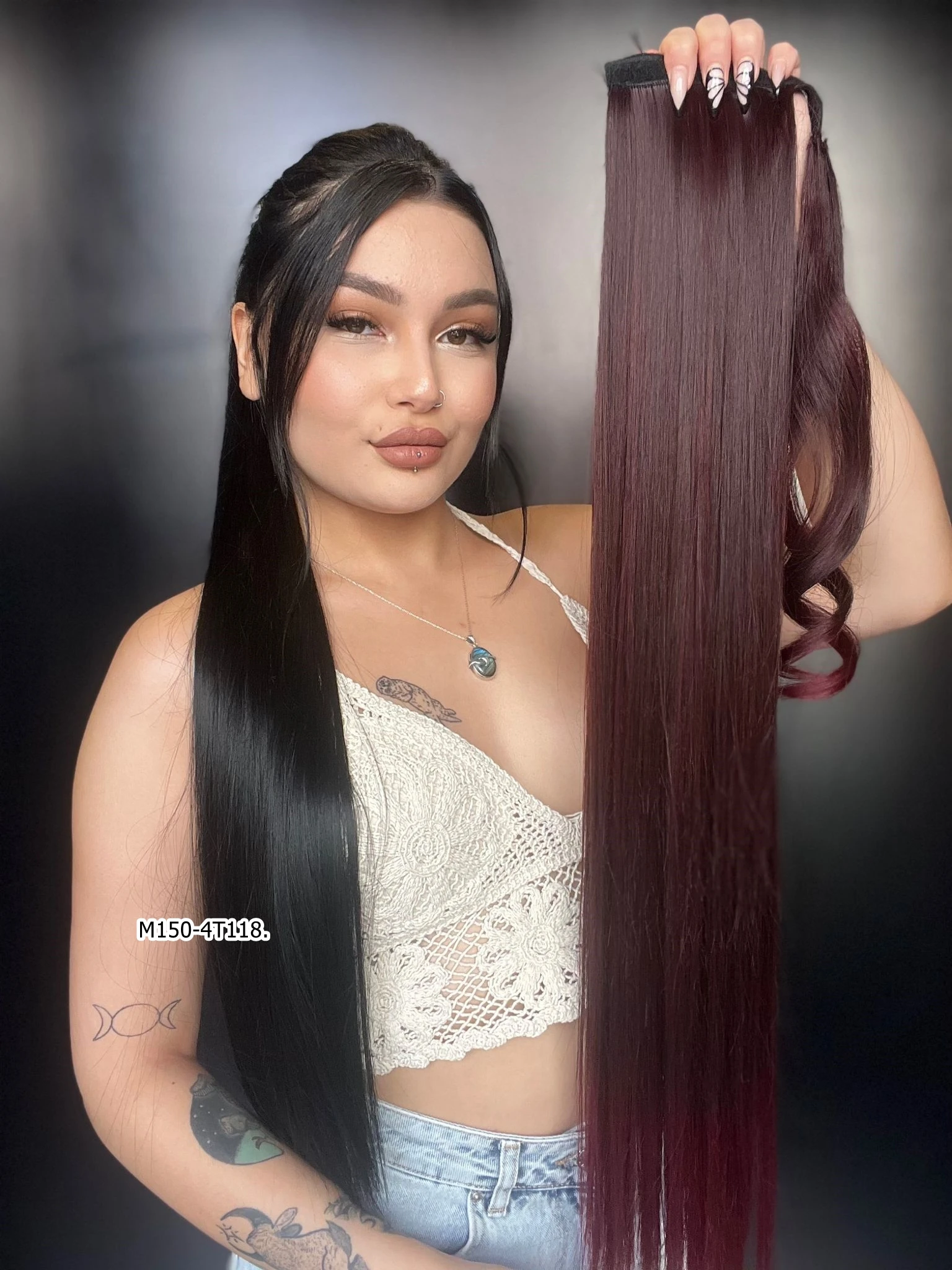 Cırtcırtlı Düz At Kuyruğu - Koyu Kızıl