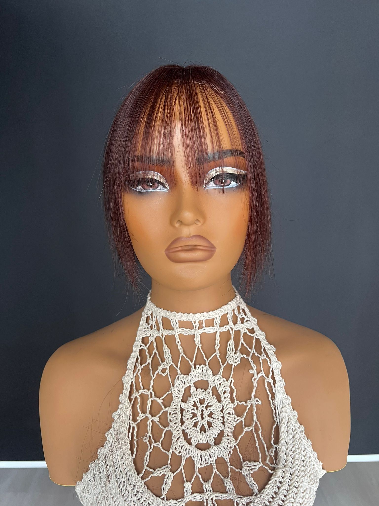 Baby ipek Taban Tepelik Tepe kısmı özel KOMPLE CİLT görünümlü gerçek saçtan özel üretim babytepeli38